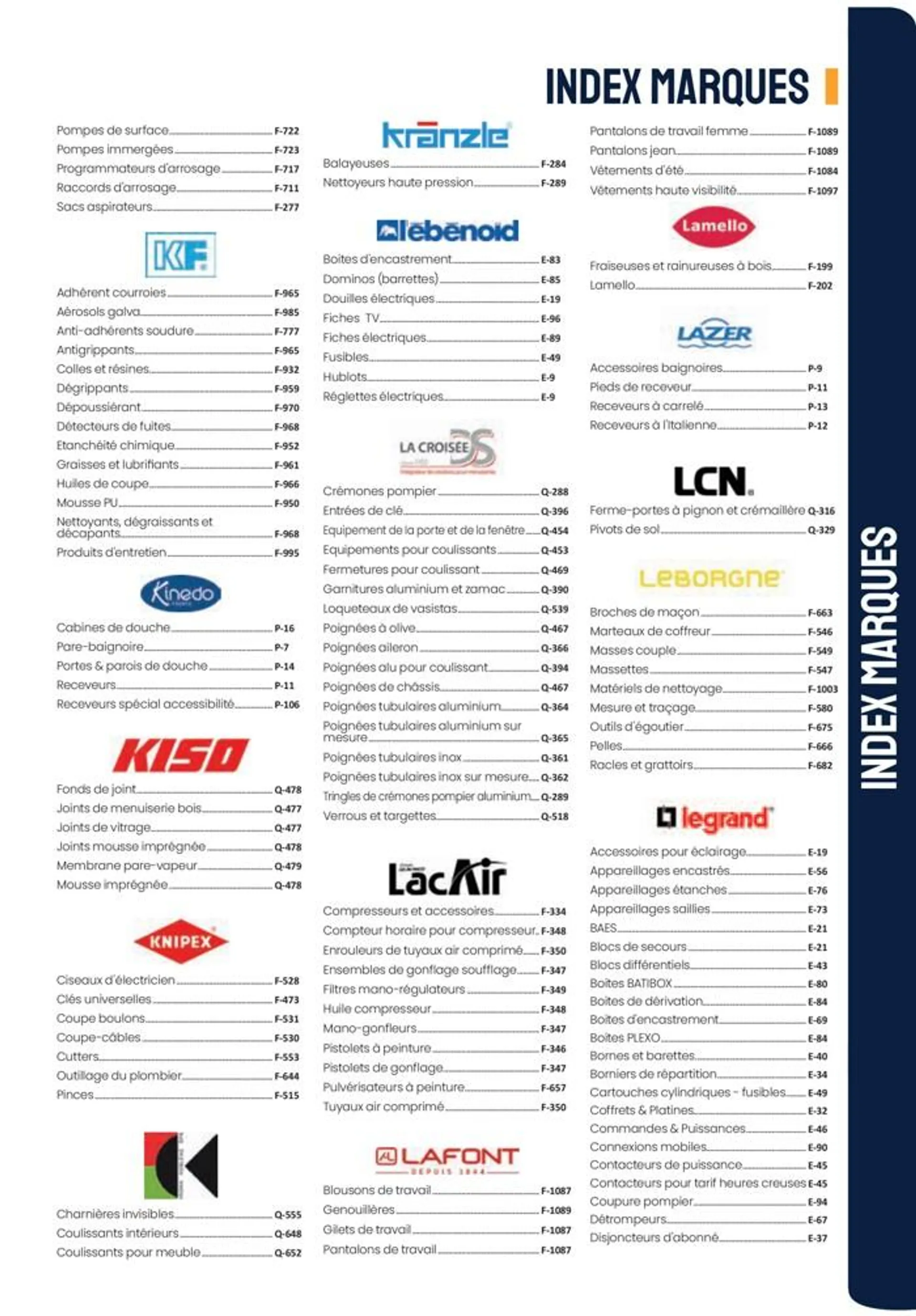 Au Forum du Bâtiment Plus proche,Plus pro du 4 mai au 31 décembre 2024 - Catalogue page 59