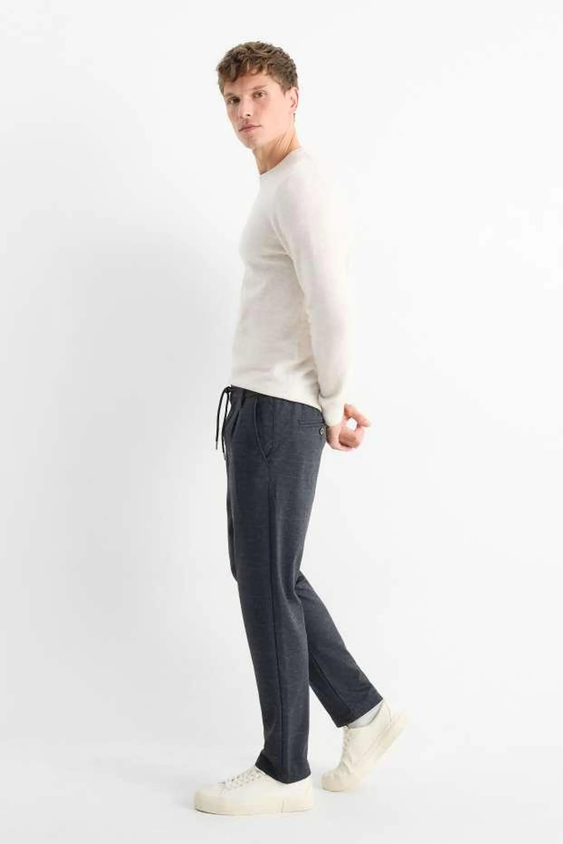 Chinos - tapered fit - check