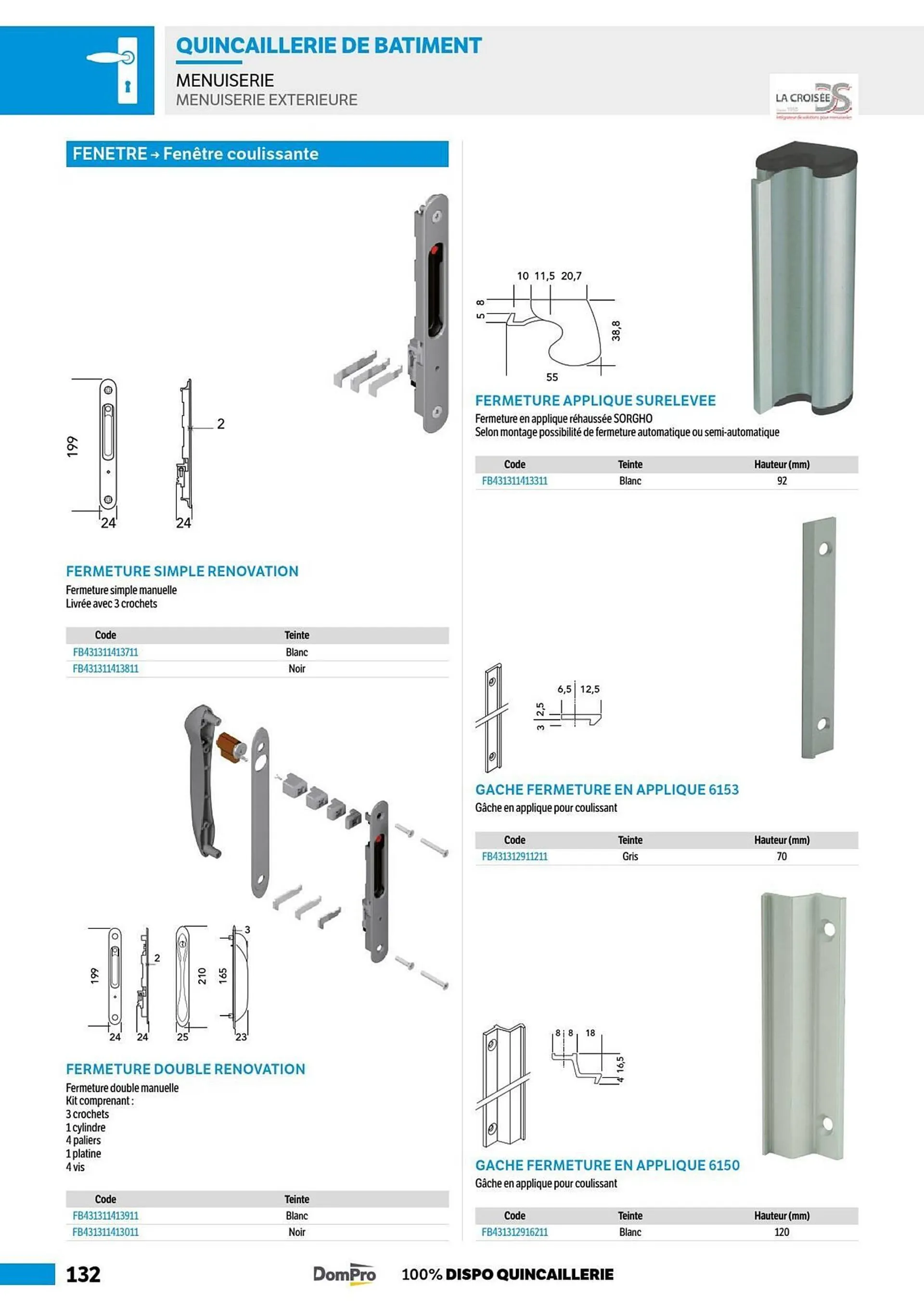 Catalogue DomPro du 8 juillet au 4 janvier 2025 - Catalogue page 132