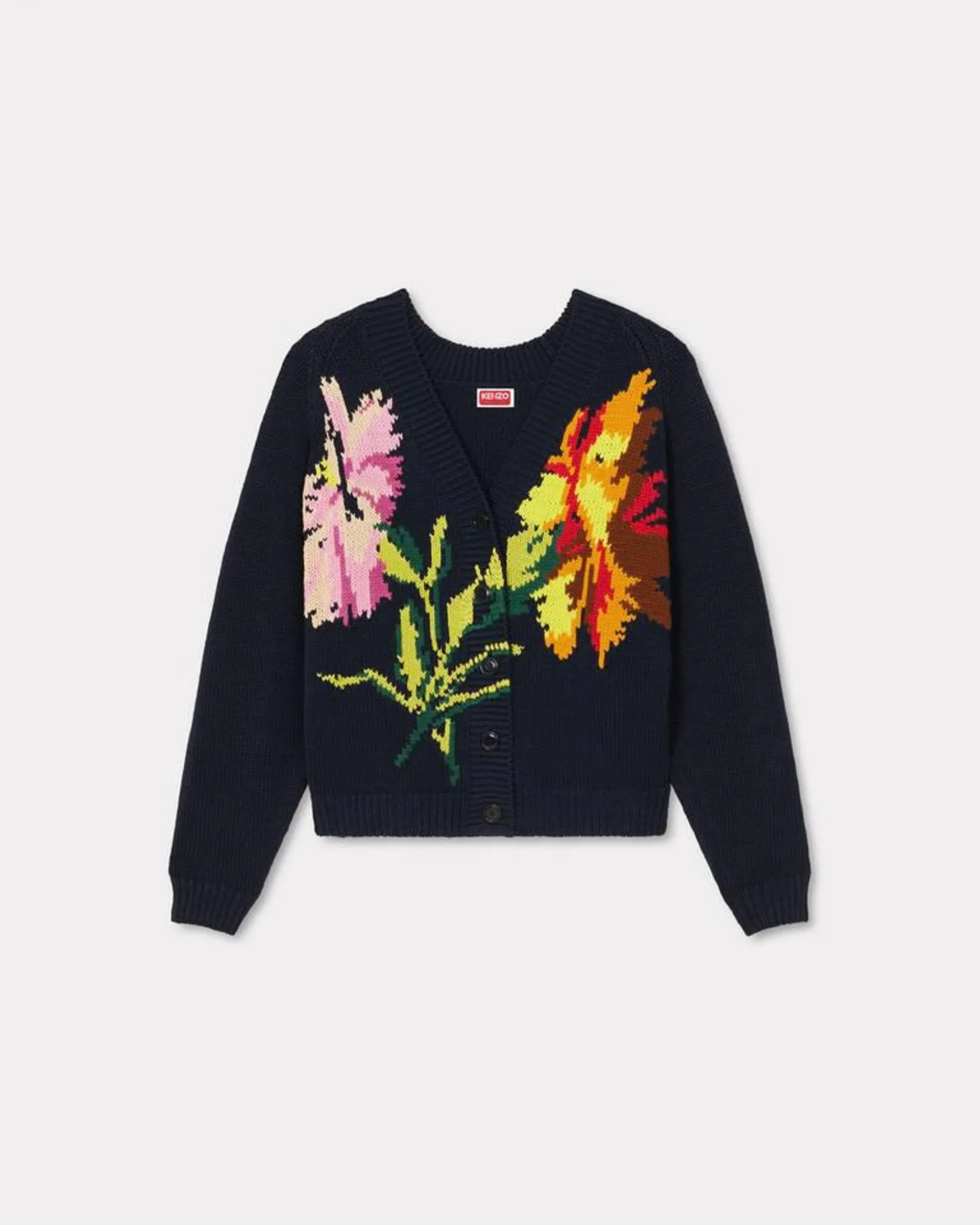 Cardigan brodé 'KENZO Drawn Flowers'