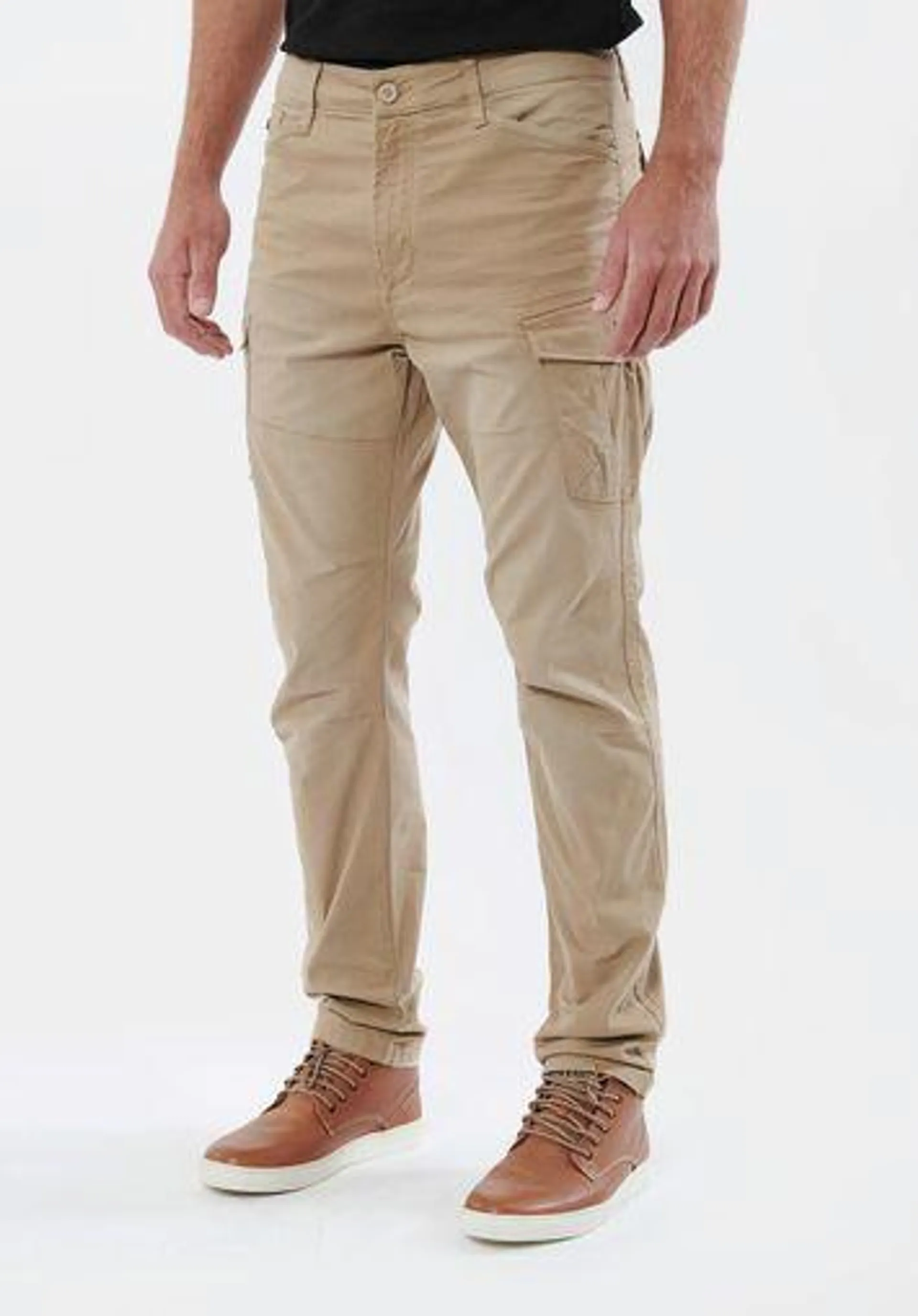 Jean relaxed straight beige Homme