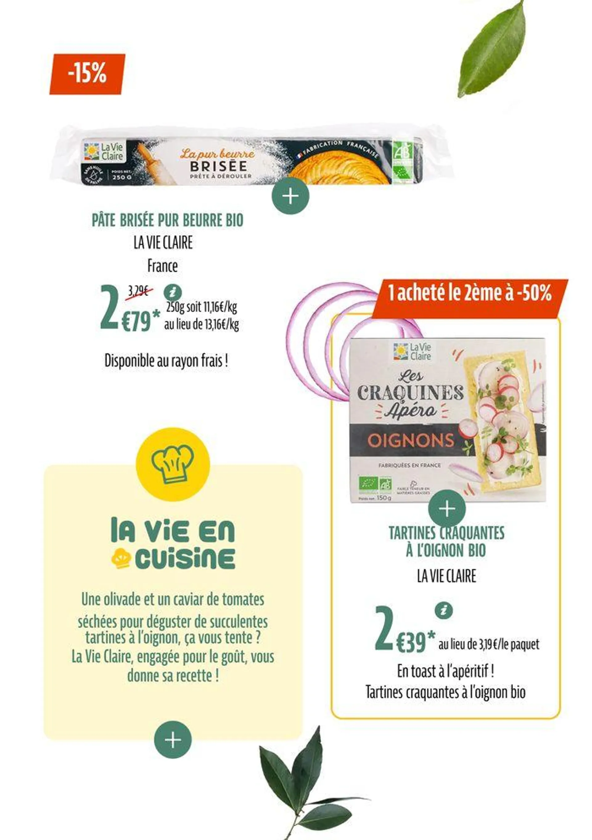 TOUTES NOS PROMOS BIO POUR UN ÉTÉ SAVOUREUX du 1 juillet au 31 juillet 2024 - Catalogue page 11