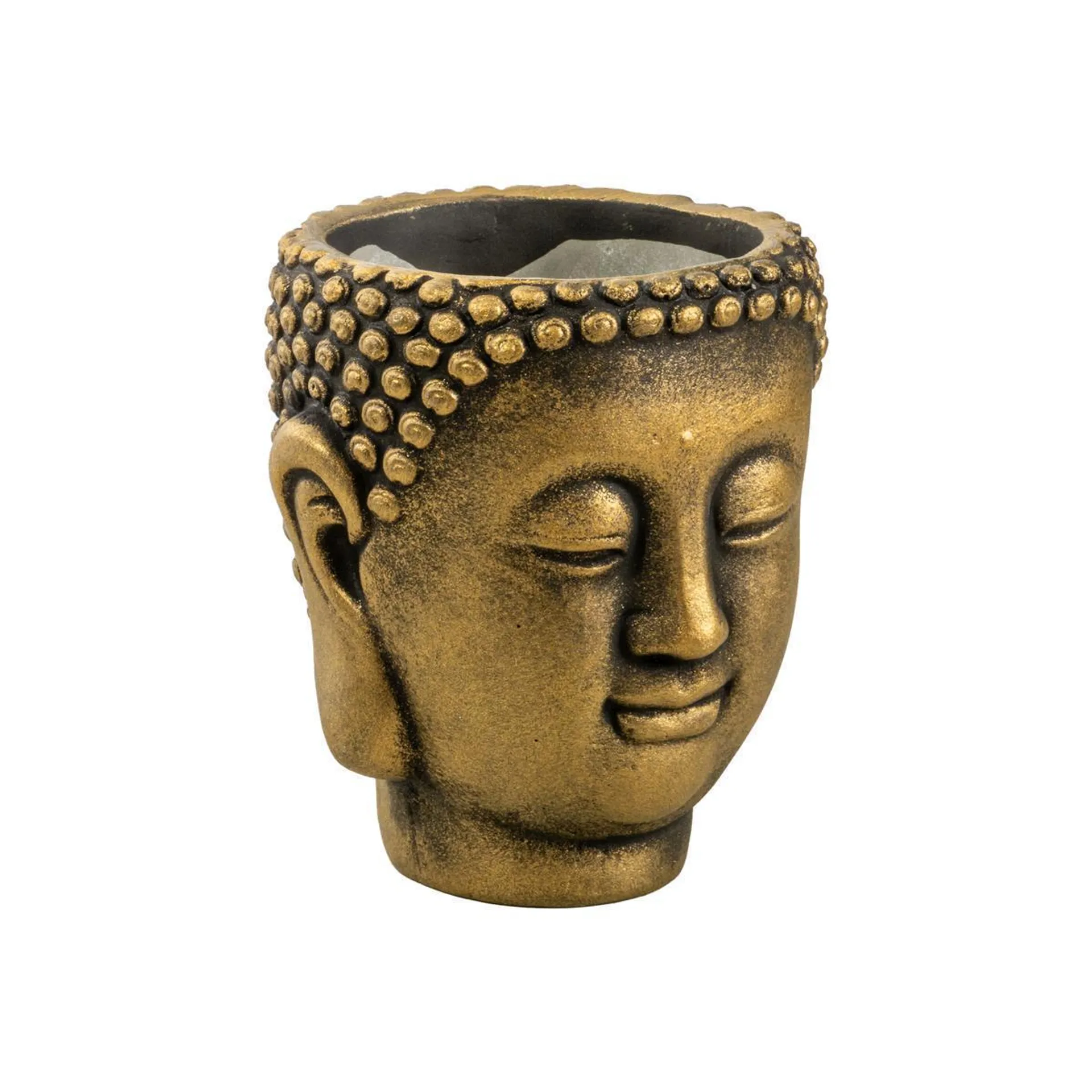 Cache-pot tête de Bouddha - H 13.2 cm - MOOREA