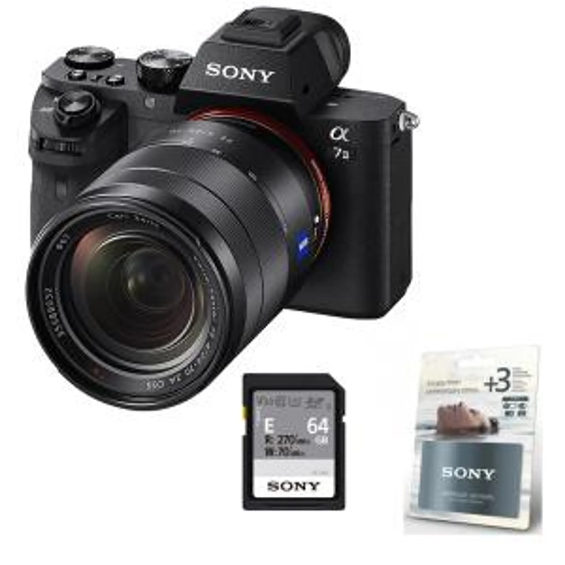 SONY ALPHA 7 II + 24-70/4 OSS Zeiss + Carte SD 64Go + Extension de garantie 3 ans