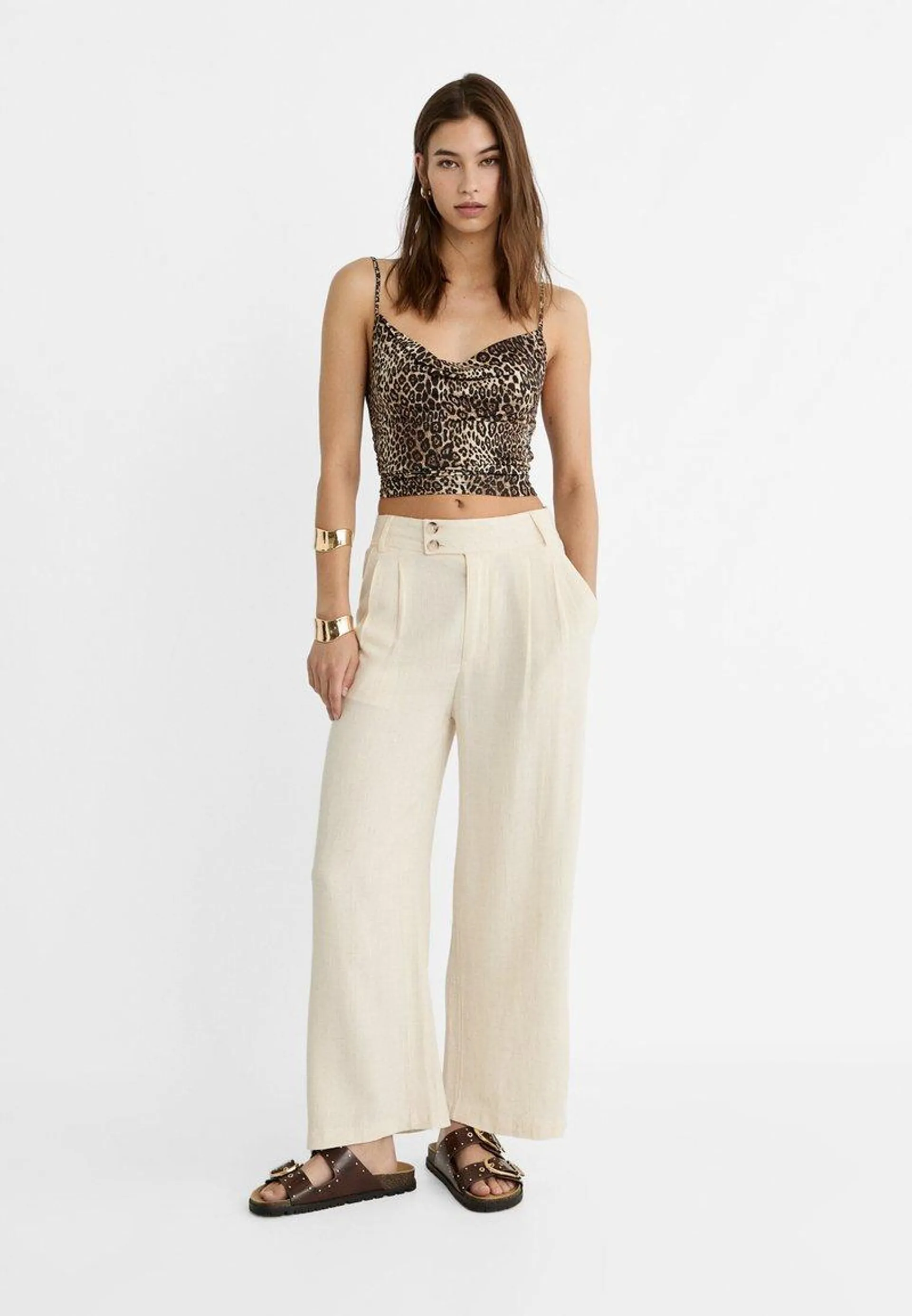 WIDE-LEG - Pantalon classique