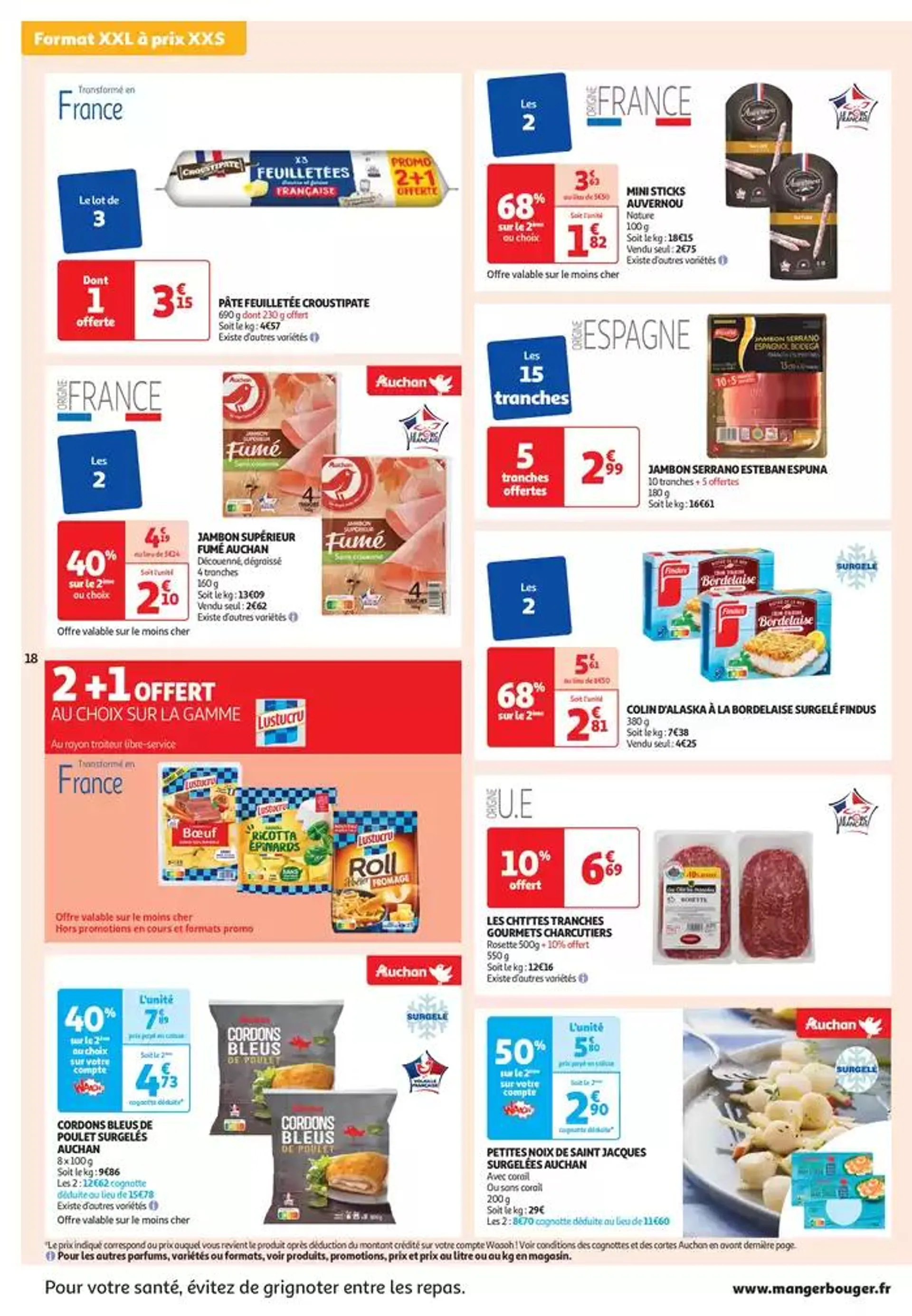 Top depart : 25 jours Auchan  du 29 octobre au 4 novembre 2024 - Catalogue page 18