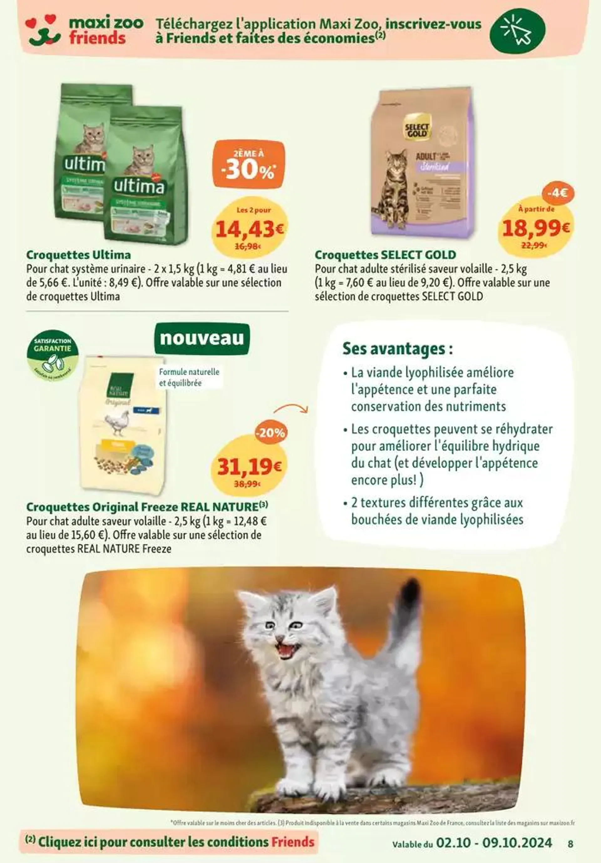 Maxi Zoo: Tout pour vos animaux du 2 octobre au 9 octobre 2024 - Catalogue page 8