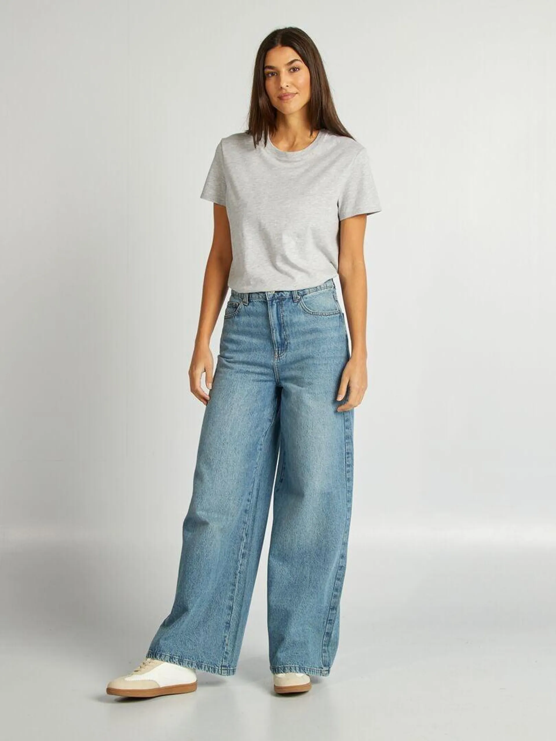 Jean wide leg - Bleu