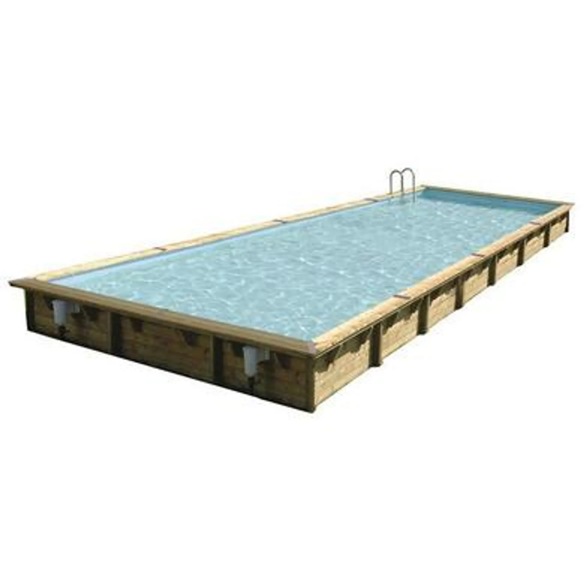 Piscine bois rectangulaire LINEA 11,00 x 5,00 x 1,40 m