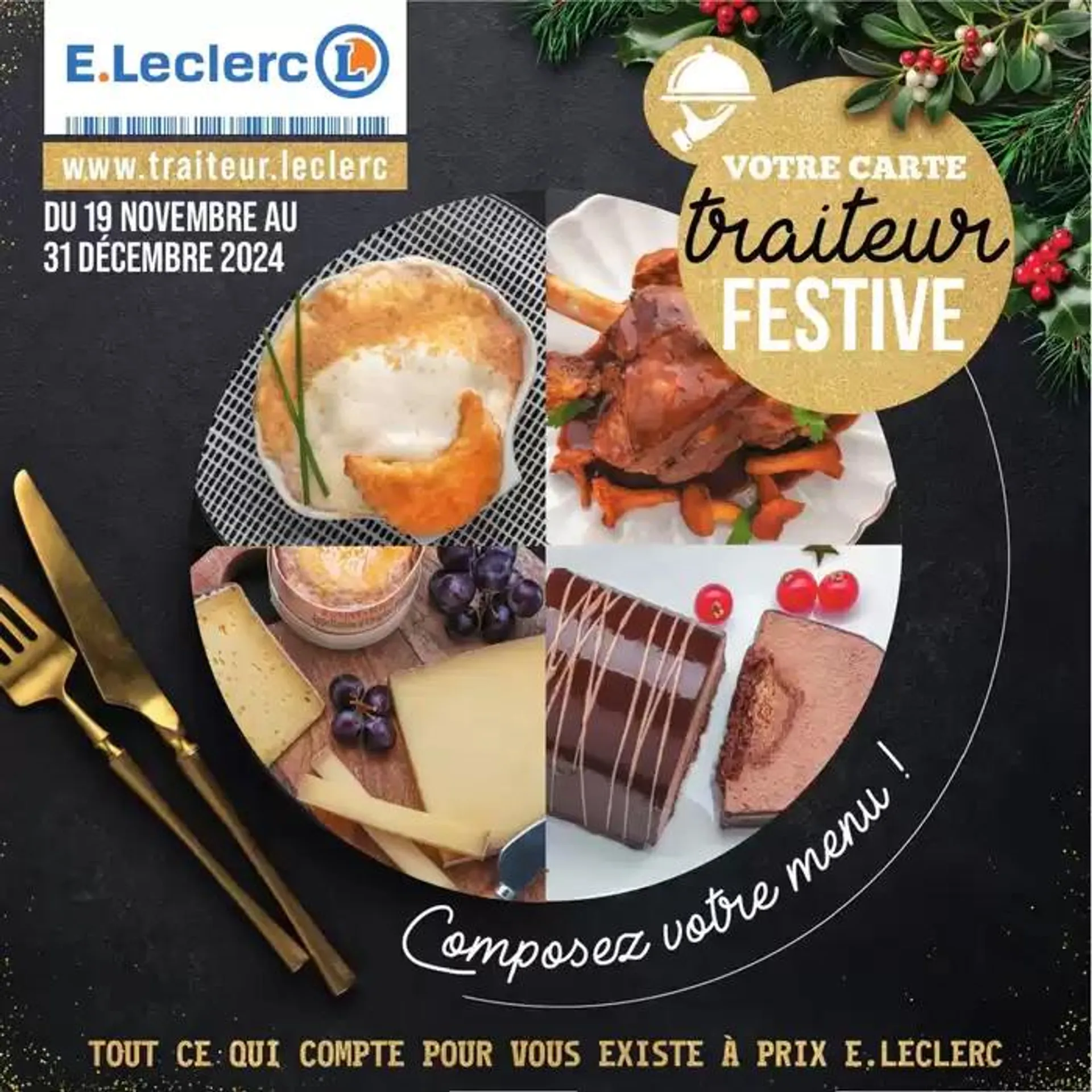 CARTE TRAITEUR FESTIVE - MIXTE - 1