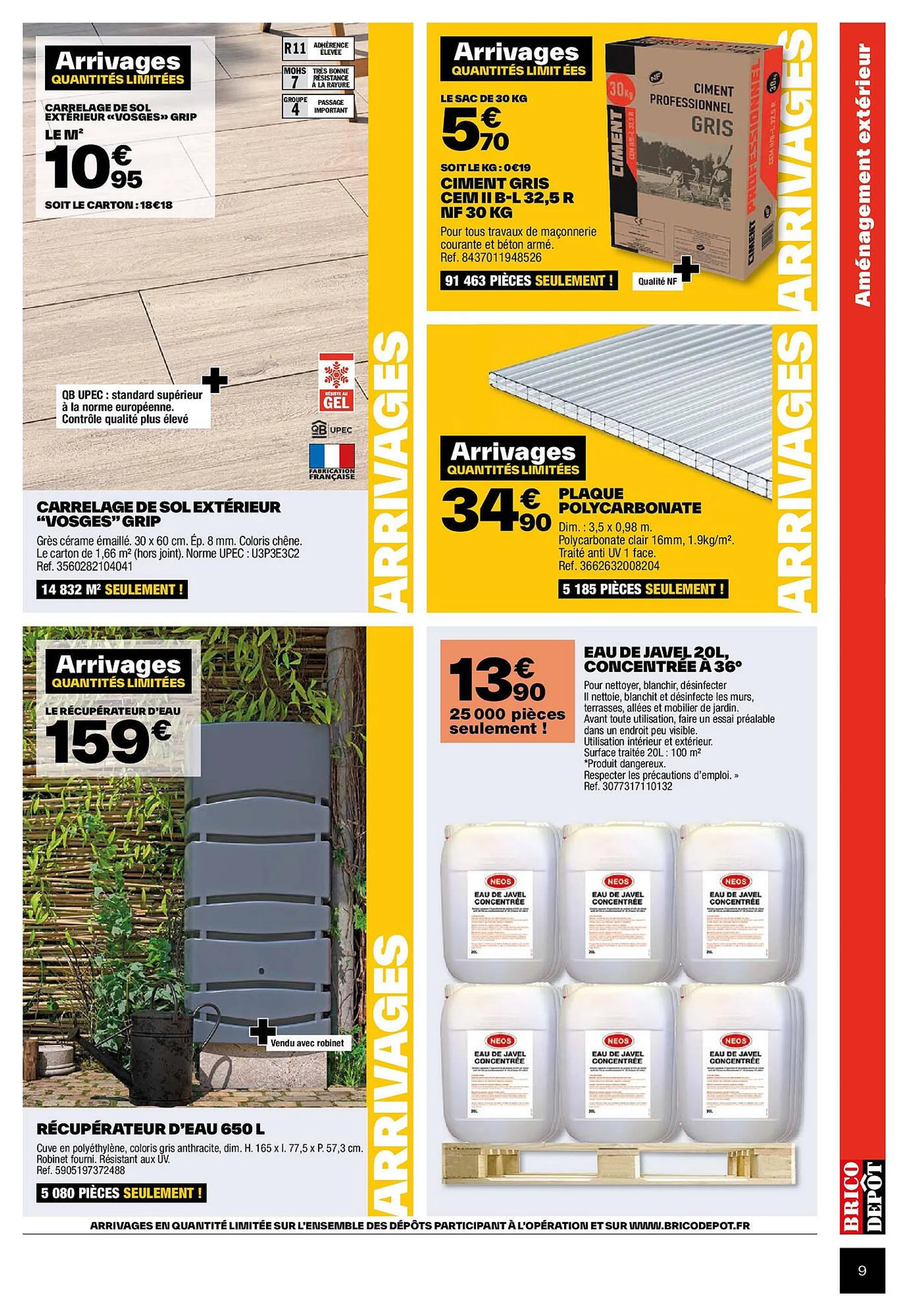 Catalogue Brico Dépôt du 4 avril au 25 avril 2024 - Catalogue page 9