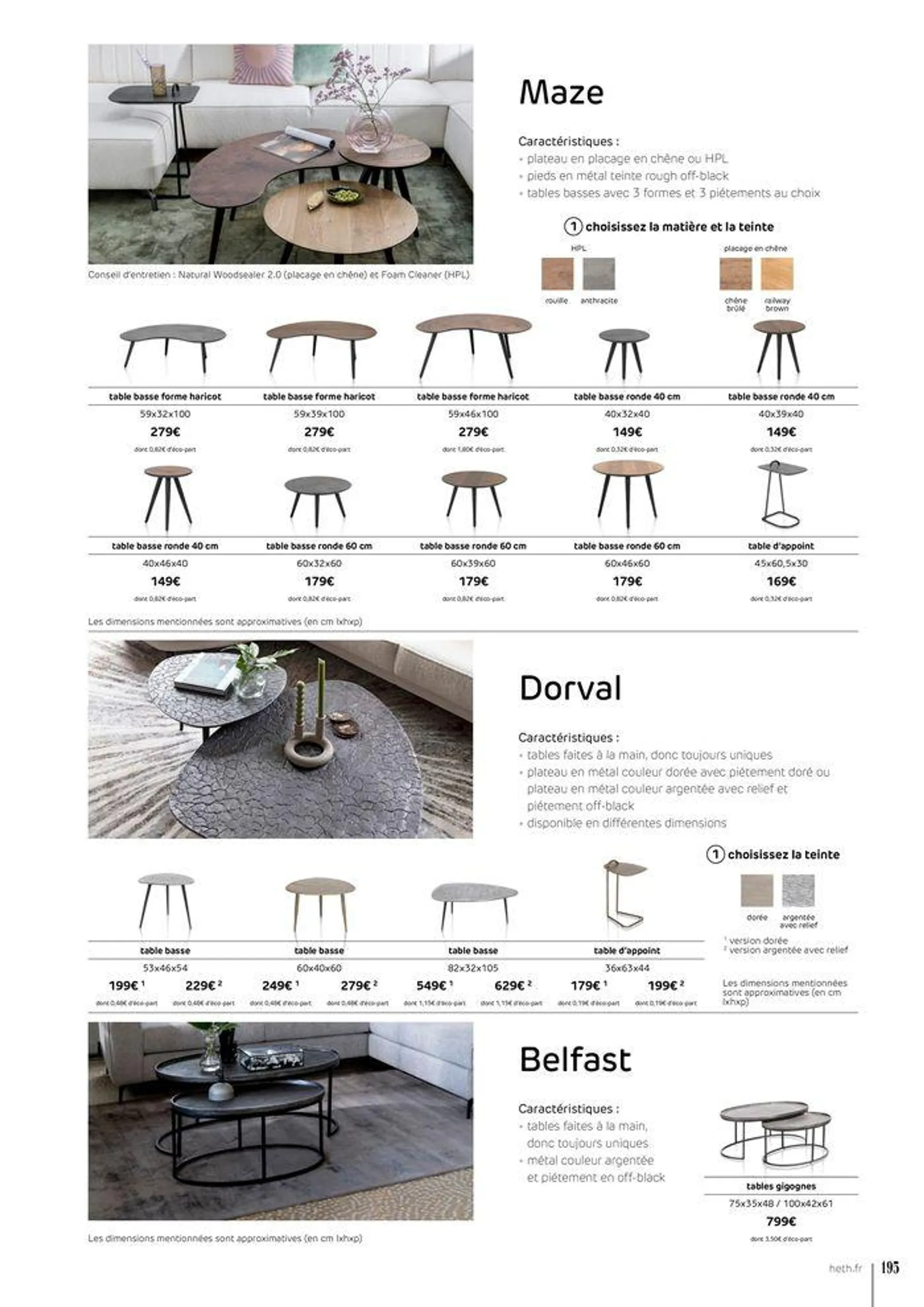 FAUTEUILS ET CANAPÉS  du 15 février au 30 novembre 2024 - Catalogue page 195