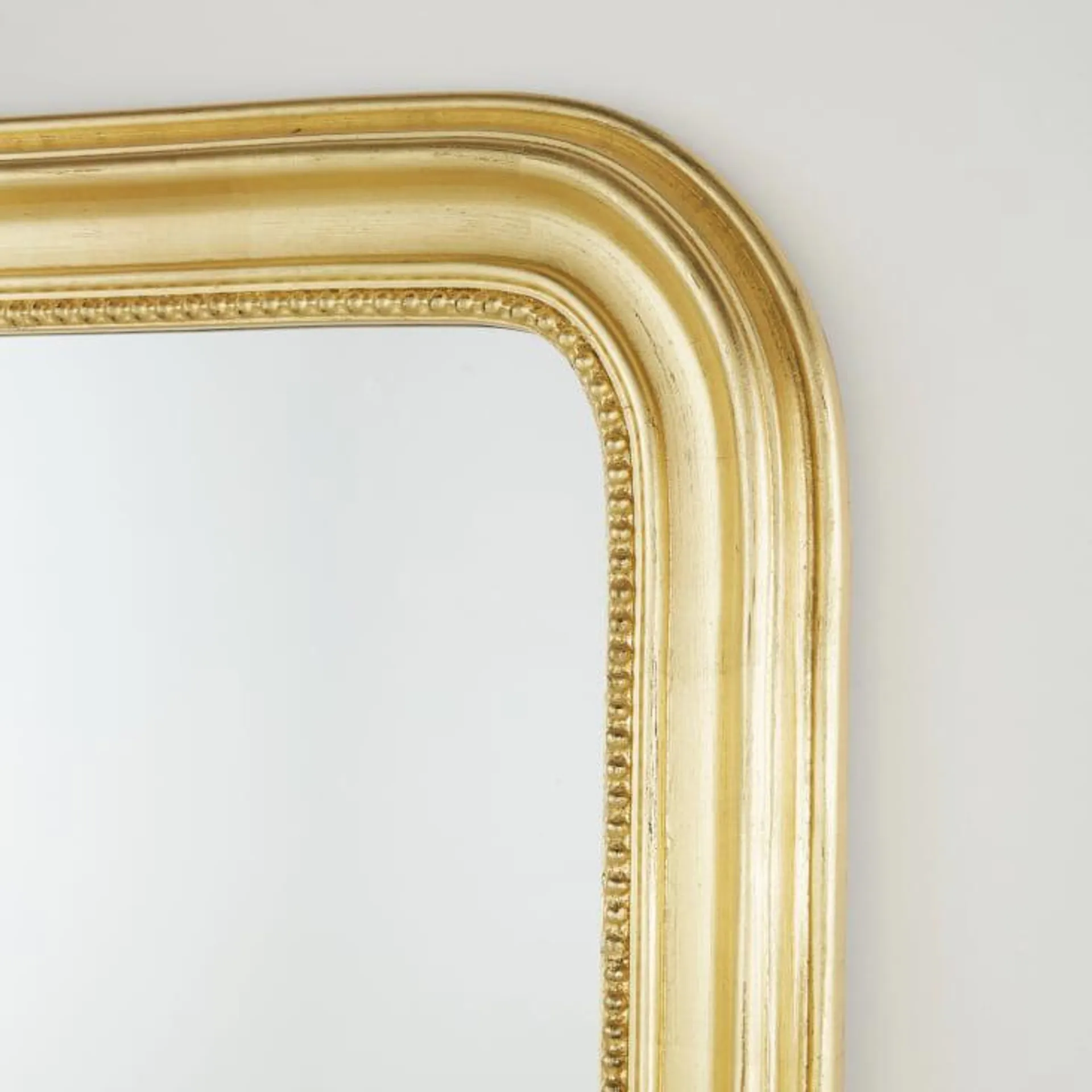 Espejo rectangular grande con molduras doradas 61 x 160