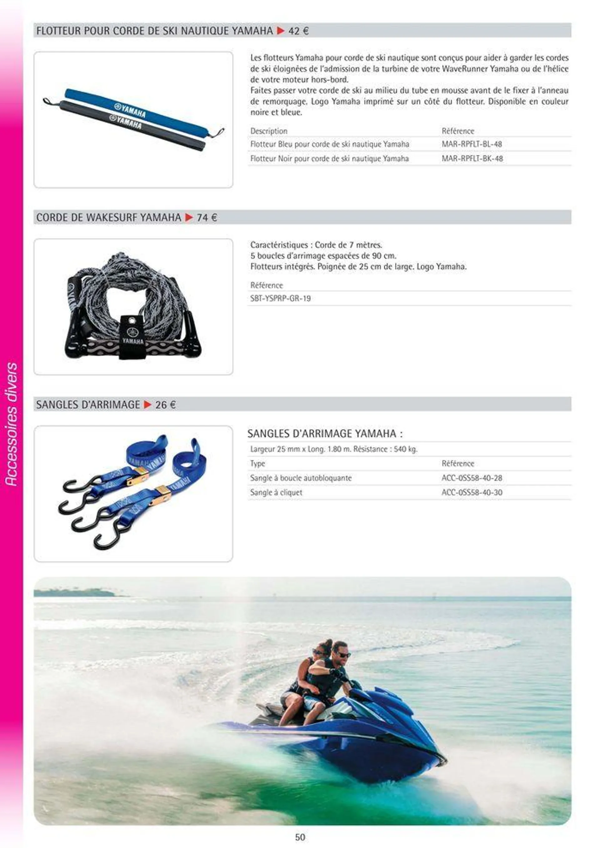 Catalogue Yamaha Marine - Accessoires Marine 2024 - 57