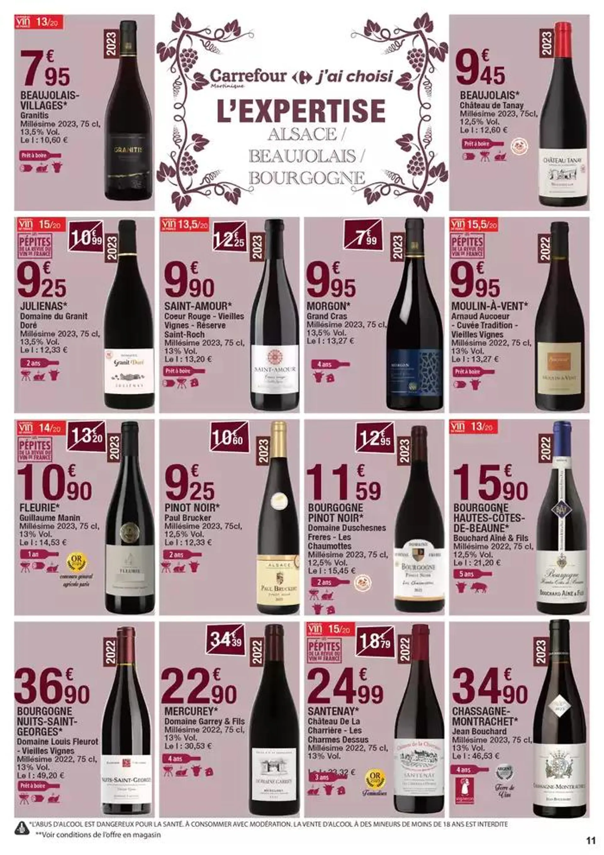 Carrefour FOIRE AUX VINS du 9 octobre au 20 octobre 2024 - Catalogue page 11