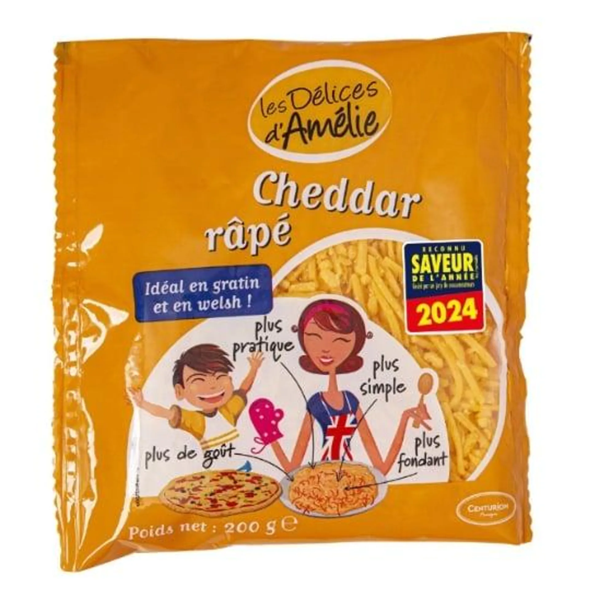 Fromage Râpé Cheddar LES DELICES D'AMELIE