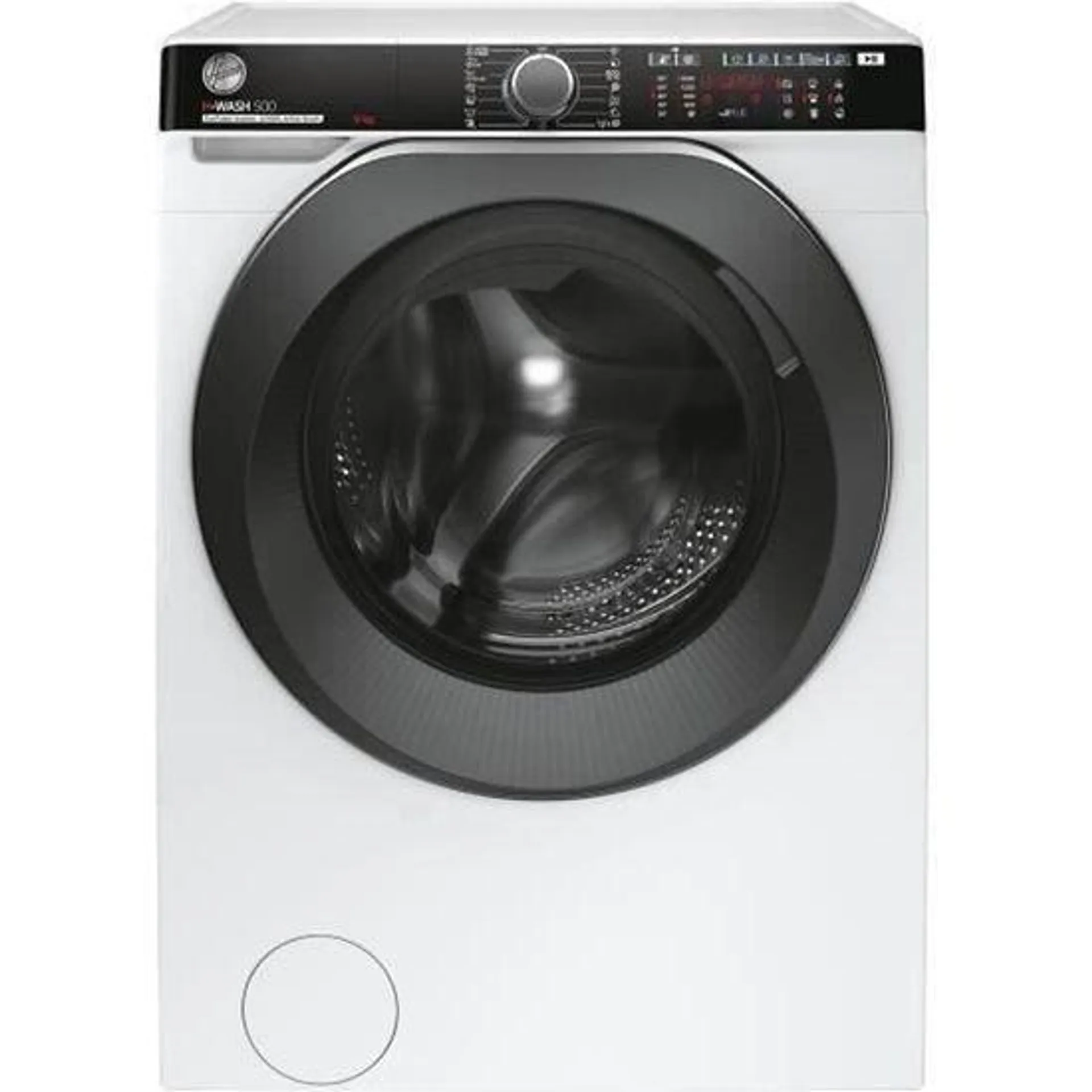 Lave-linge hublot HOOVER H-WASH 500 HWP 69AMBC/1-S - 9 kg - Connecté - Induction - Vapeur - Classe A - 1600 trs/min - Blanc