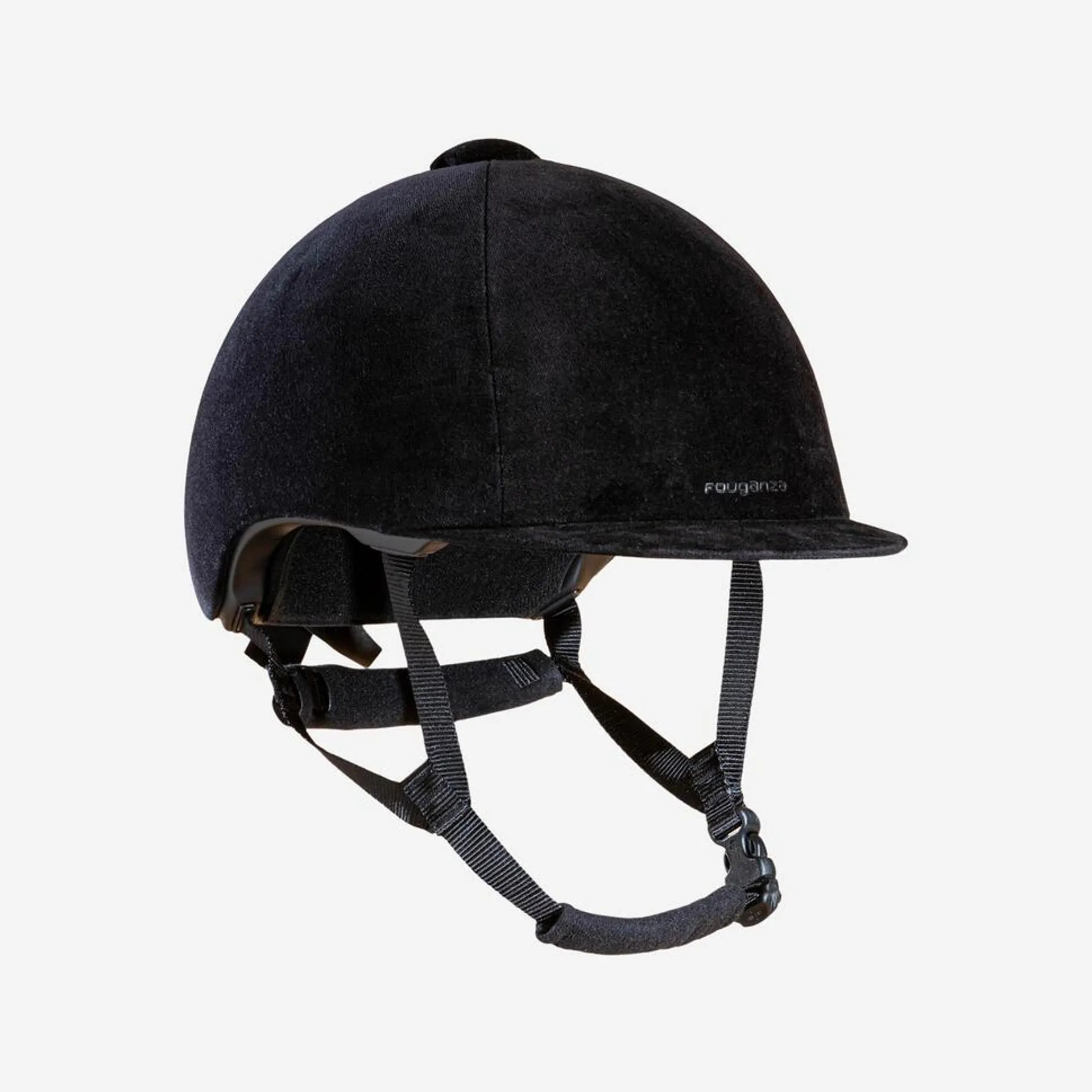 Casque équitation Adulte et Enfant - 140 velours noir