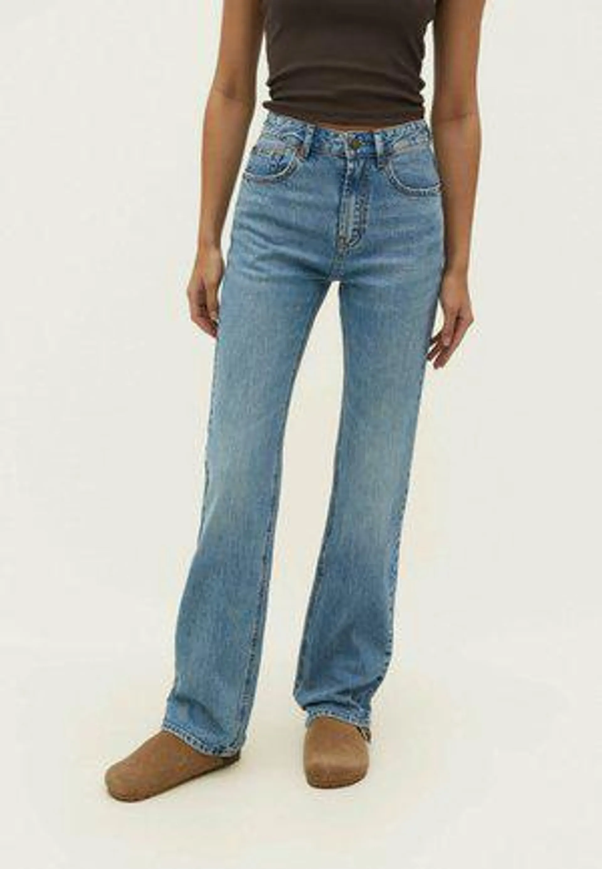 VINTAGE - Jean droit - light blue denim