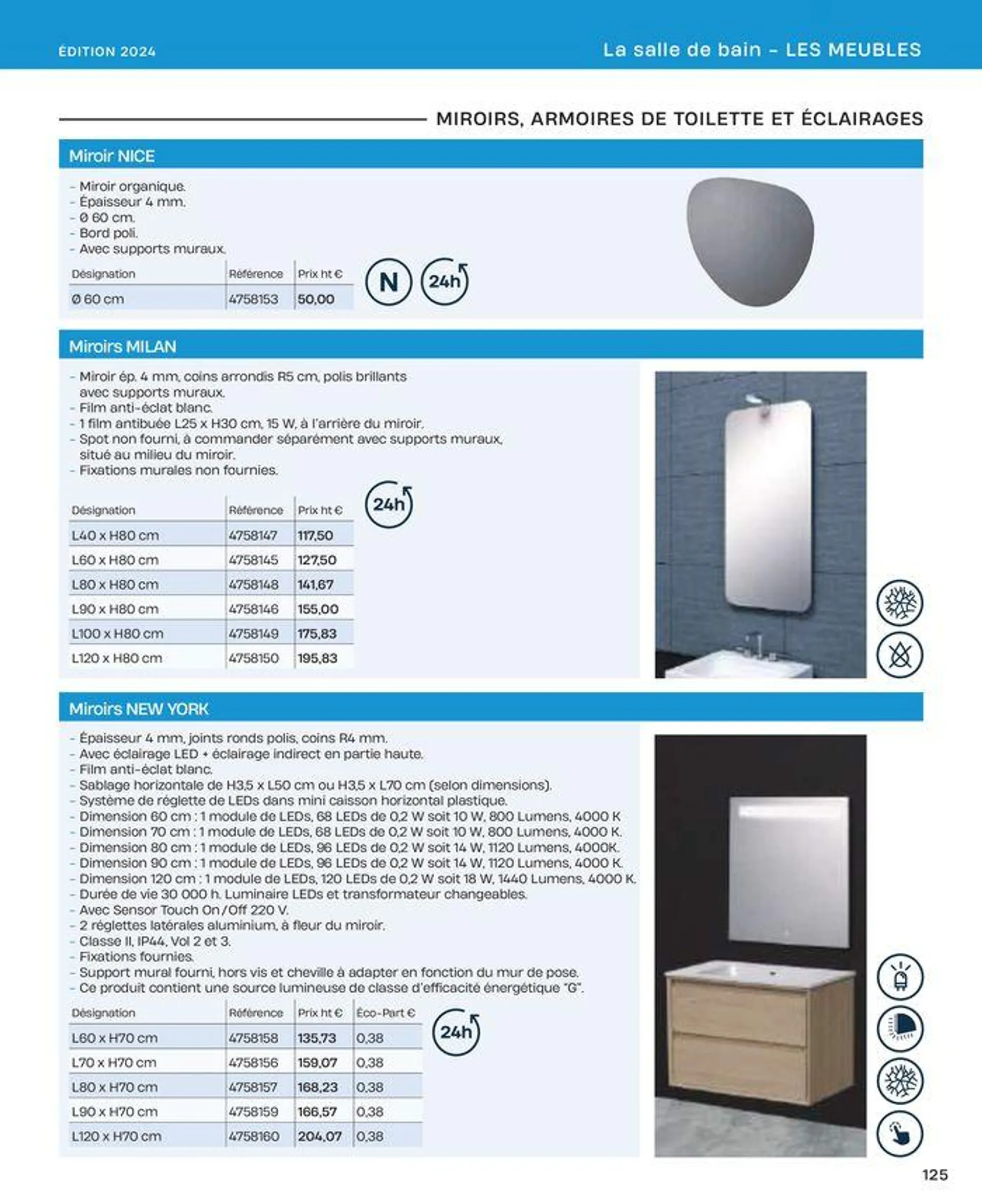 La salle de bain en toute sérénité du 2 juillet au 31 décembre 2024 - Catalogue page 125