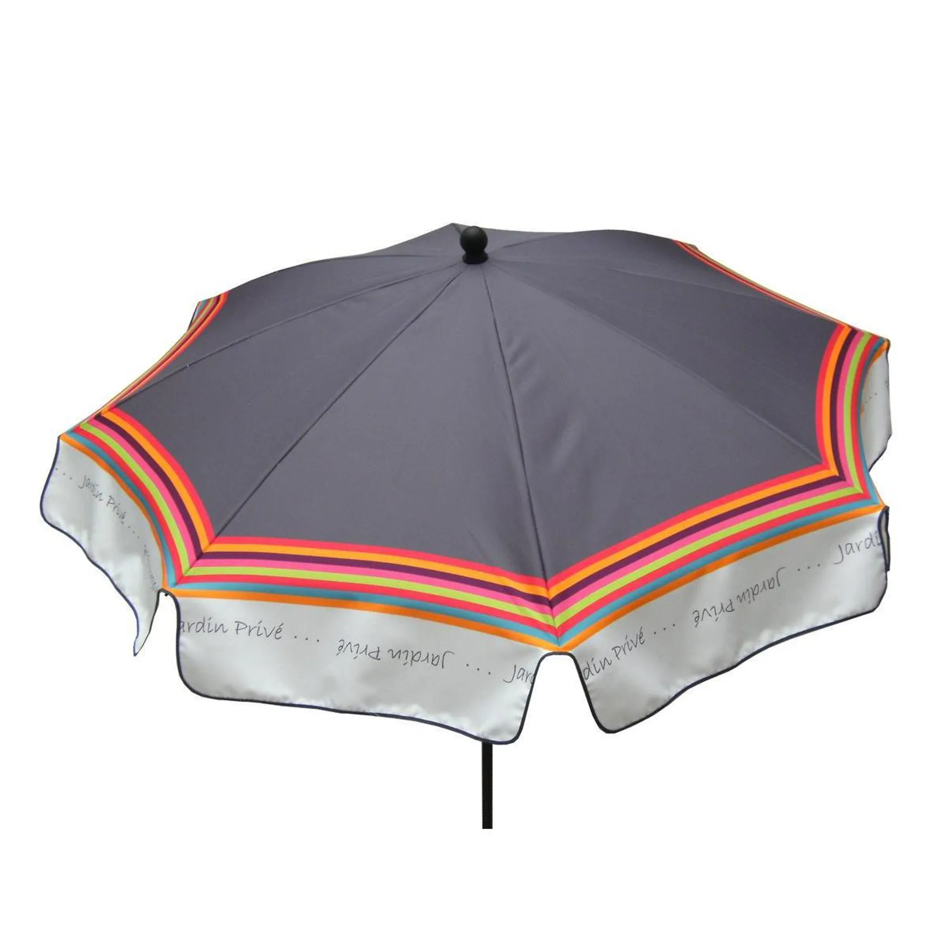 Parasol inclinable - Acier et 100 % coton - Ø 2 m x H 2 m - Multicolore