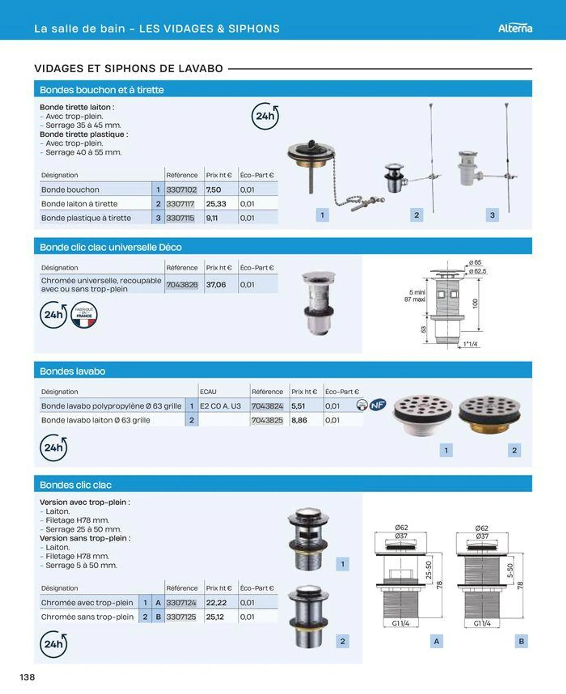 La salle de bain en toute sérénité du 2 juillet au 31 décembre 2024 - Catalogue page 138