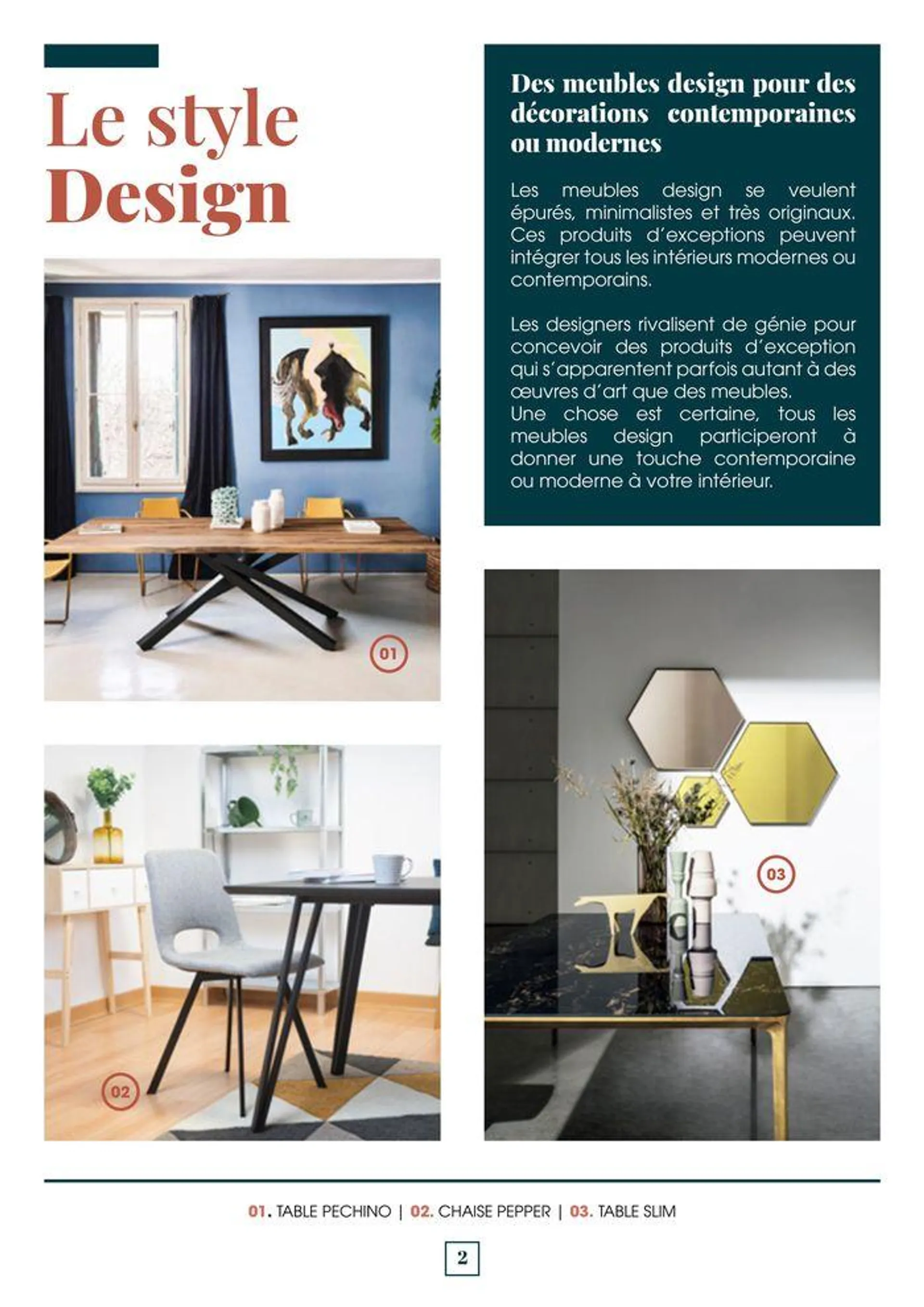 Apportez une touche résolument moderne à votre intérieur avec le mobilier design du 29 avril au 31 octobre 2024 - Catalogue page 2