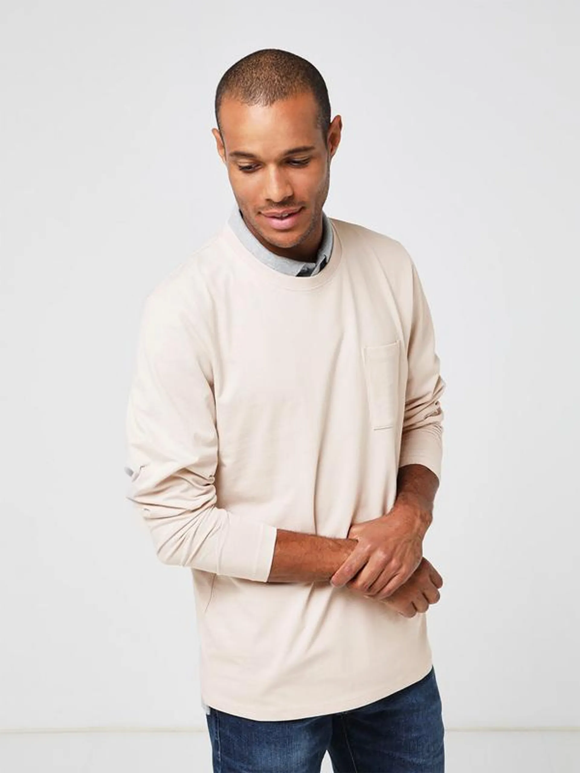 Tee-shirt Poche Poitrine - Beige