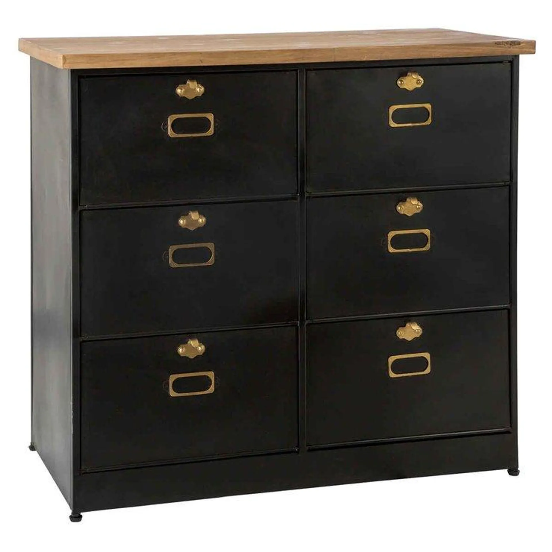 COMMODE 6 TIROIRS GOLD IVAN