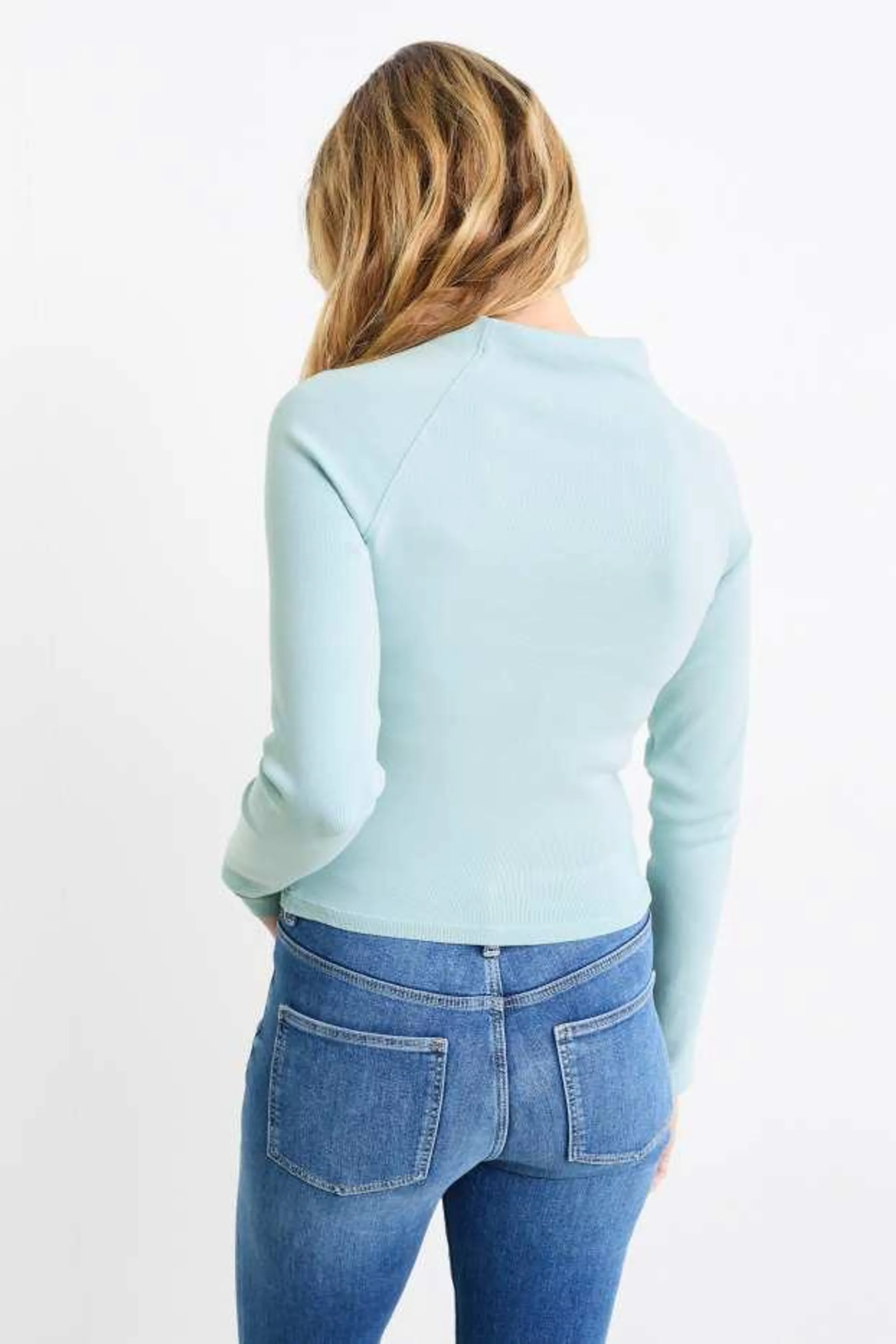 Long sleeve top - skinny rib