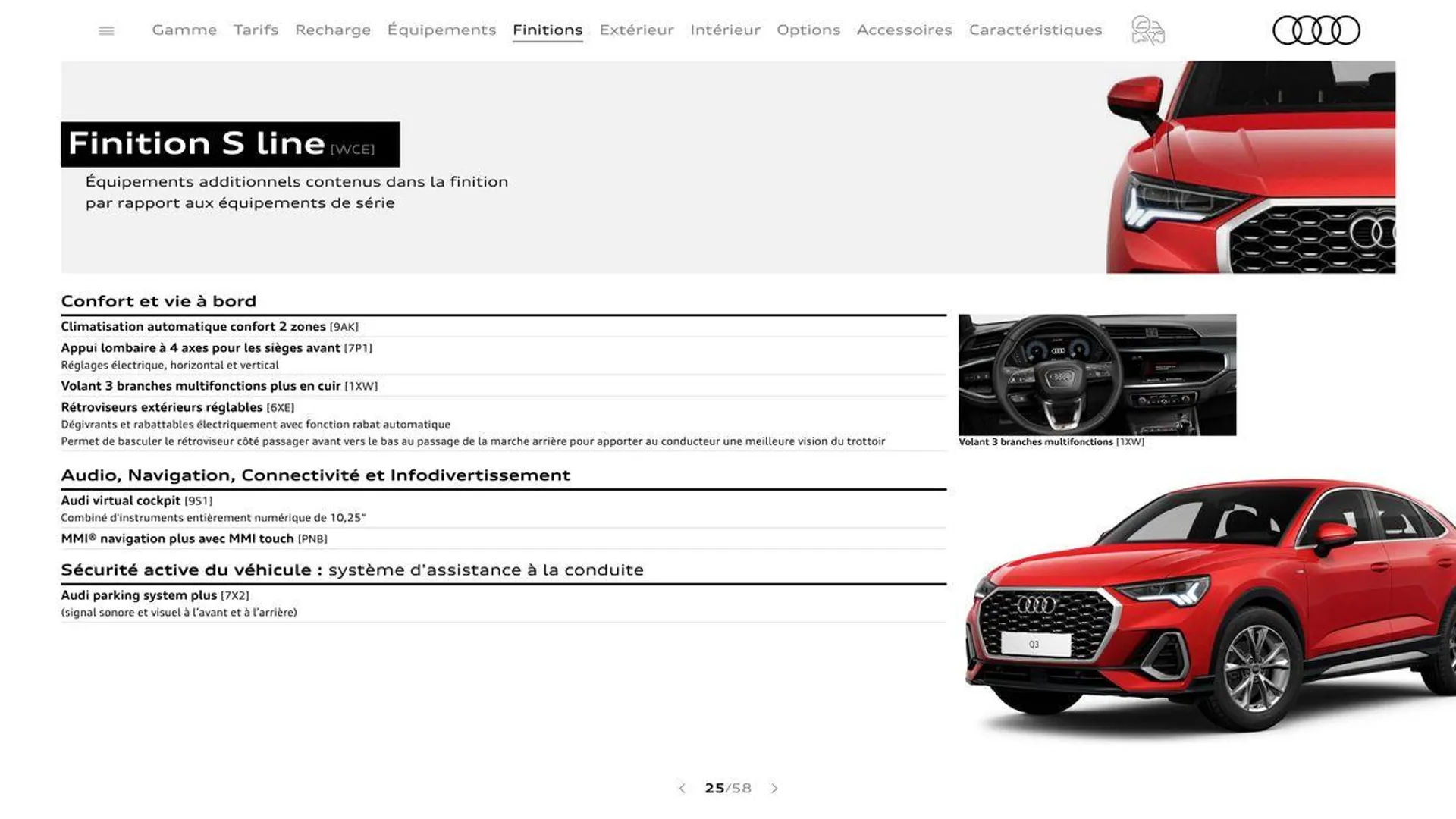 Audi Q3 Sportback du 20 août au 31 décembre 2024 - Catalogue page 25