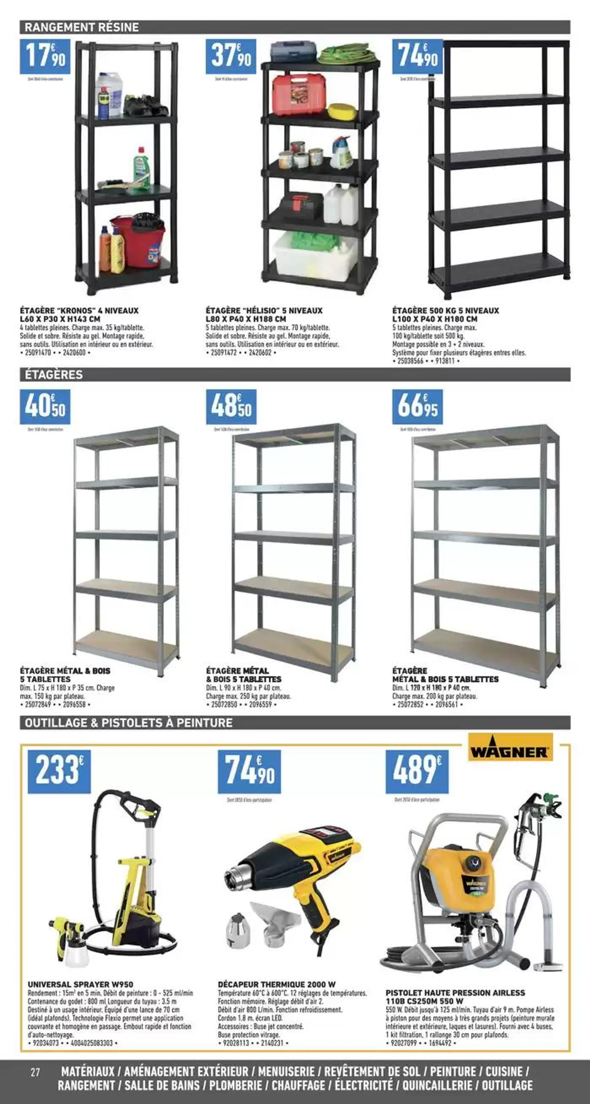 Grands travaux isolation & outillage du 21 octobre au 7 novembre 2024 - Catalogue page 19