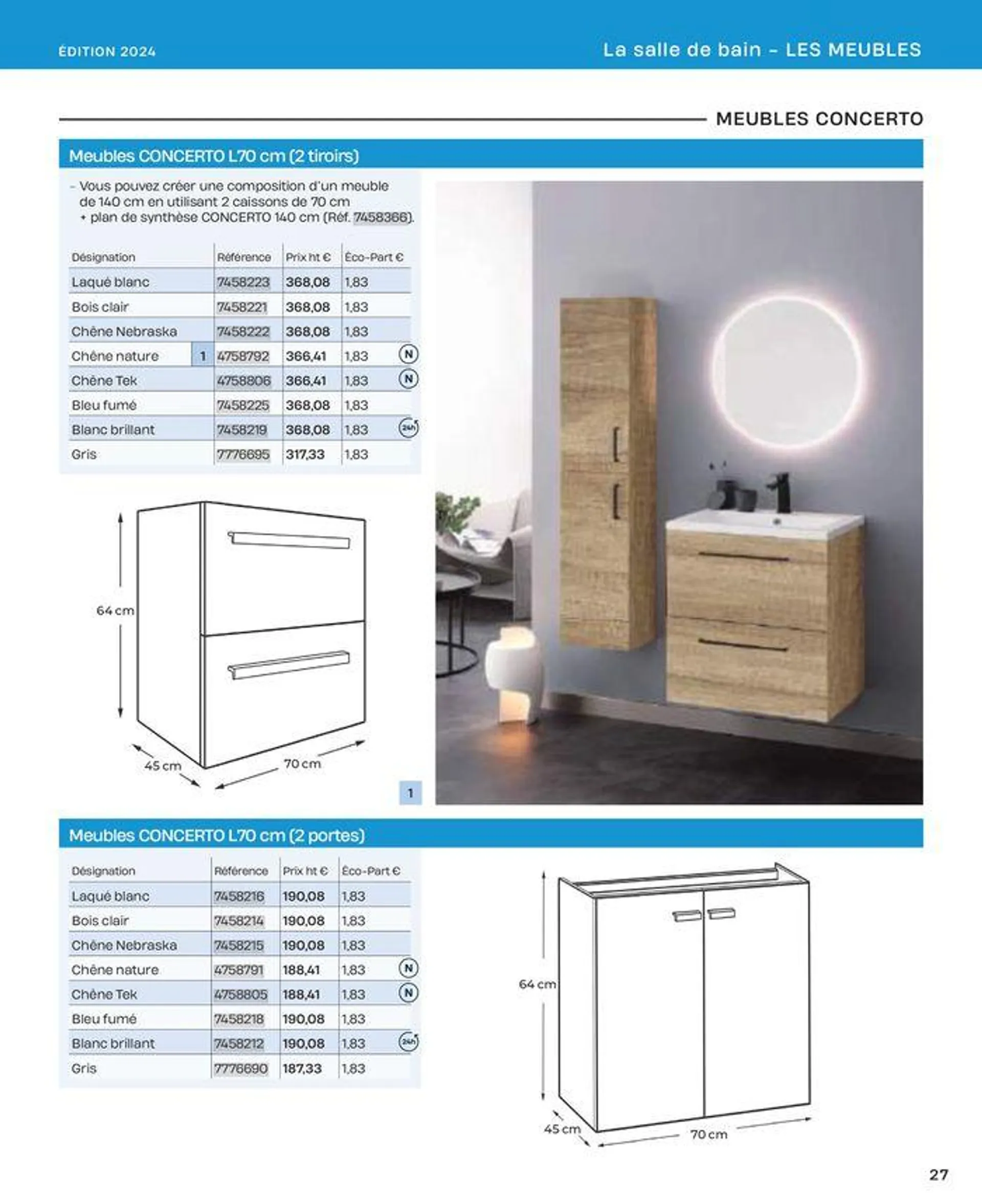 La salle de bain en toute sérénité du 2 juillet au 31 décembre 2024 - Catalogue page 27