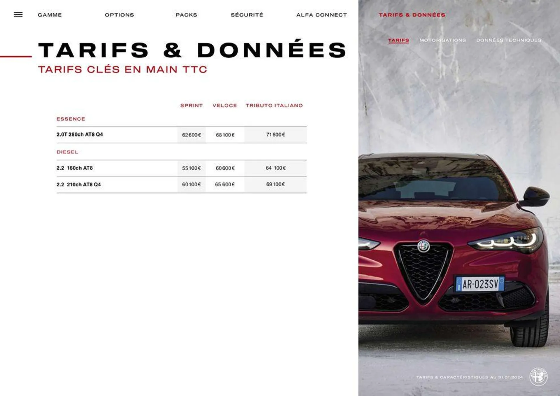 Alfa Romeo STELVIO du 24 avril au 24 avril 2025 - Catalogue page 17