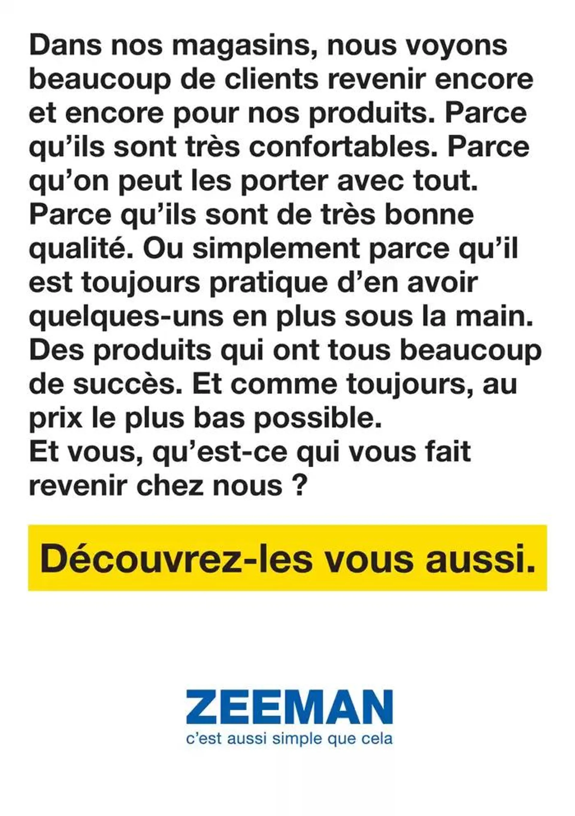 Dans nos magasins, nous voyons de nombreux clients revenir encore et toujours pour nos produits du 27 septembre au 11 octobre 2024 - Catalogue page 2