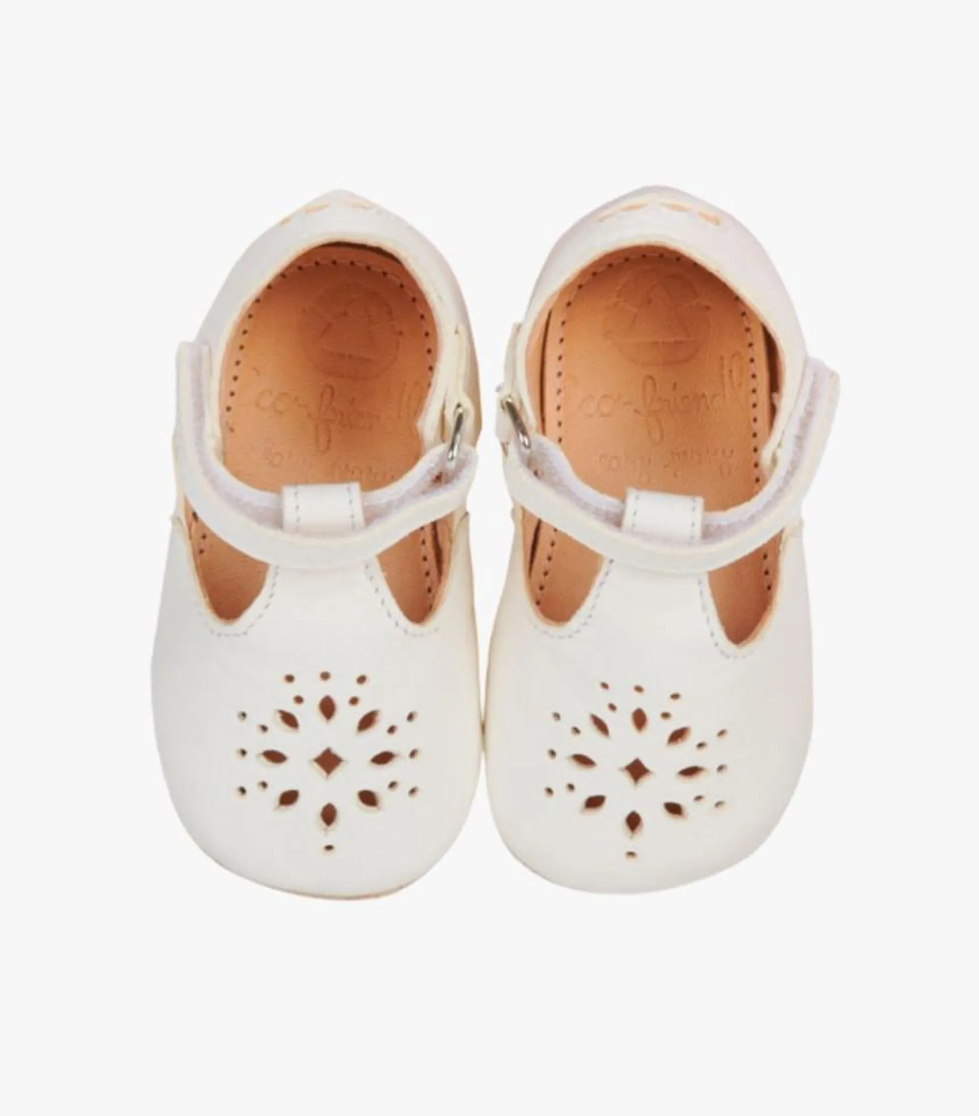 Chaussons blanc sandale