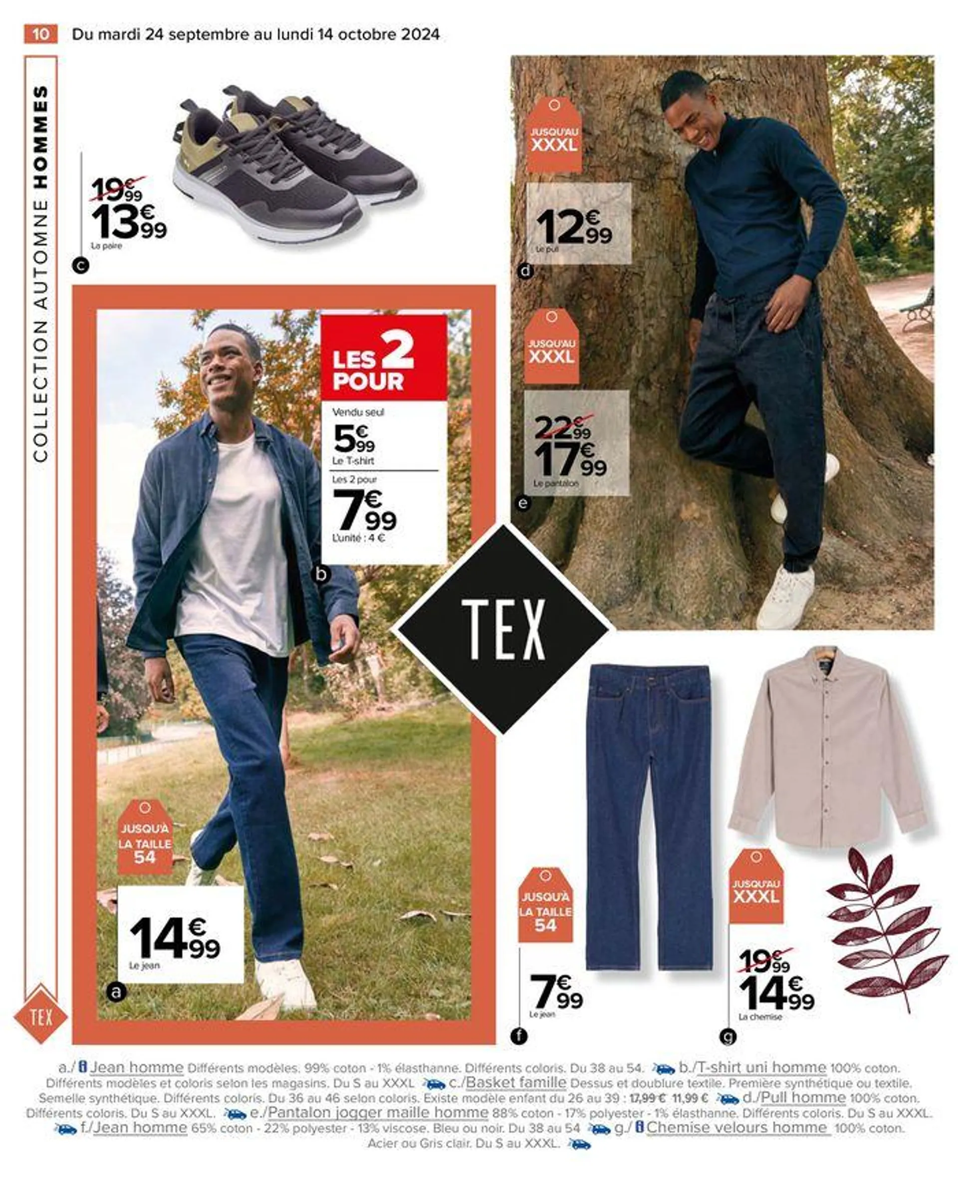 TEX COLLECTION AUTOMNE du 24 septembre au 14 octobre 2024 - Catalogue page 12