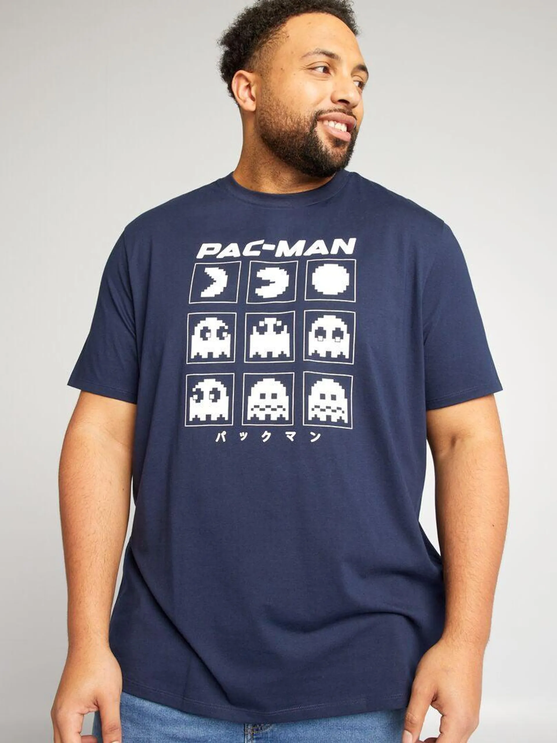 T-shirt en jersey 'Pac-Man' - Noir