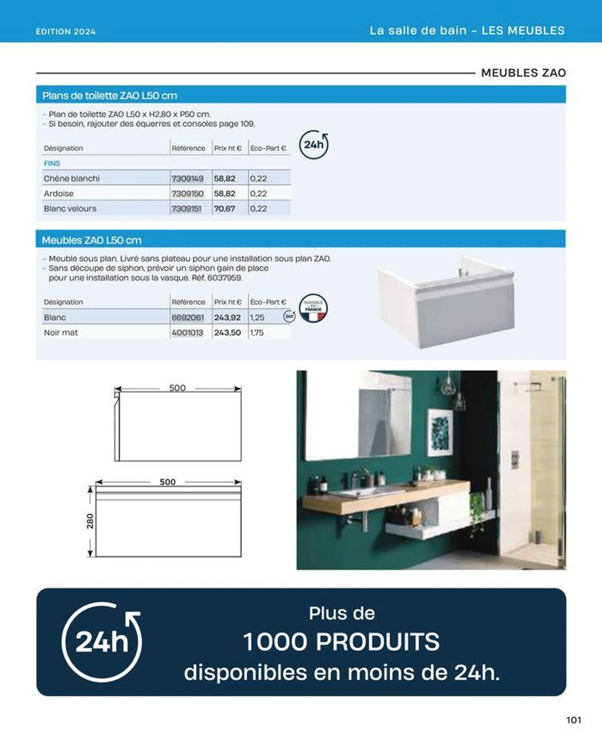 La salle de bain en toute sérénité du 2 juillet au 31 décembre 2024 - Catalogue page 101