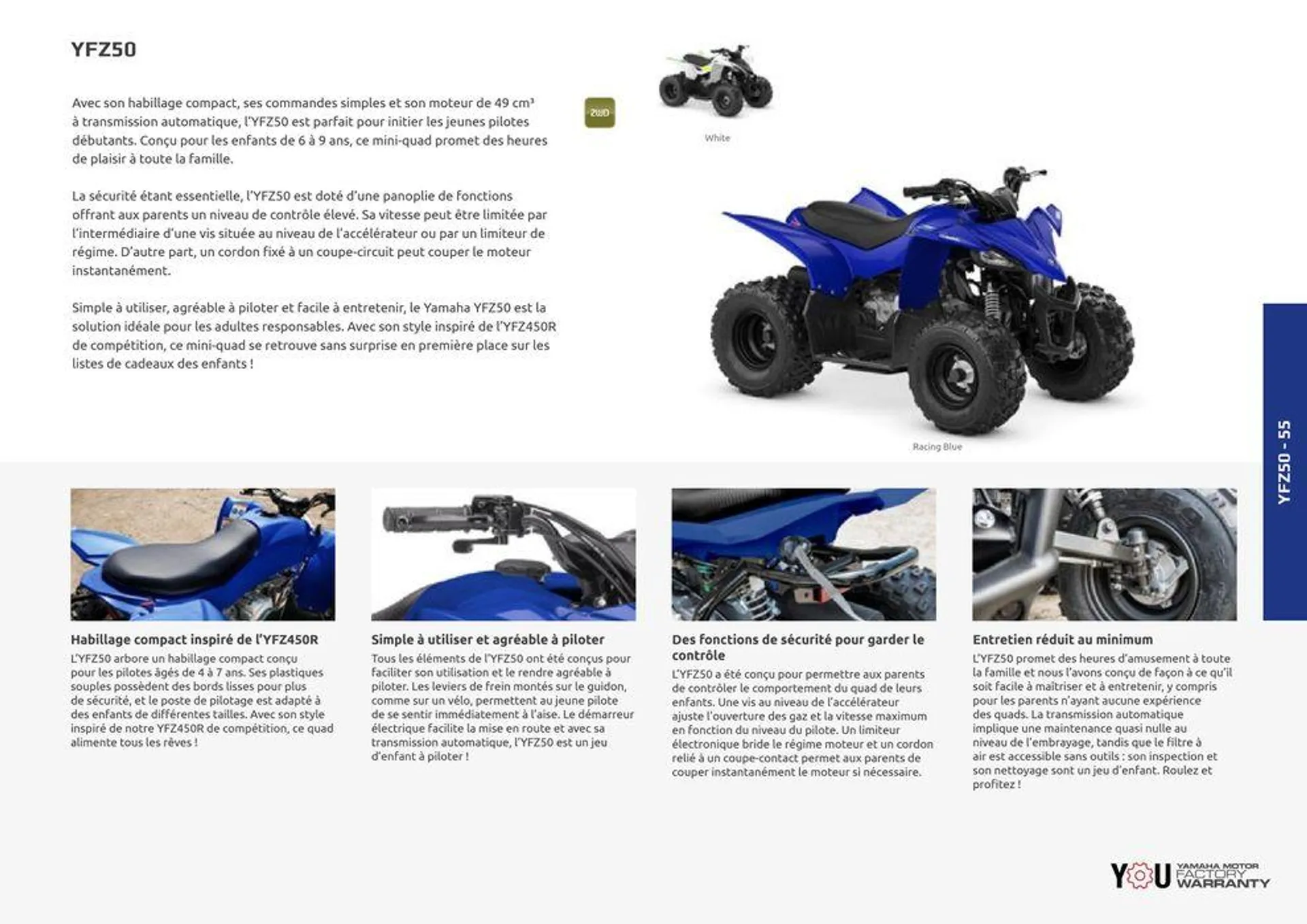 Catalogue Yamaha Quatre roues - Quads et SSV - 50