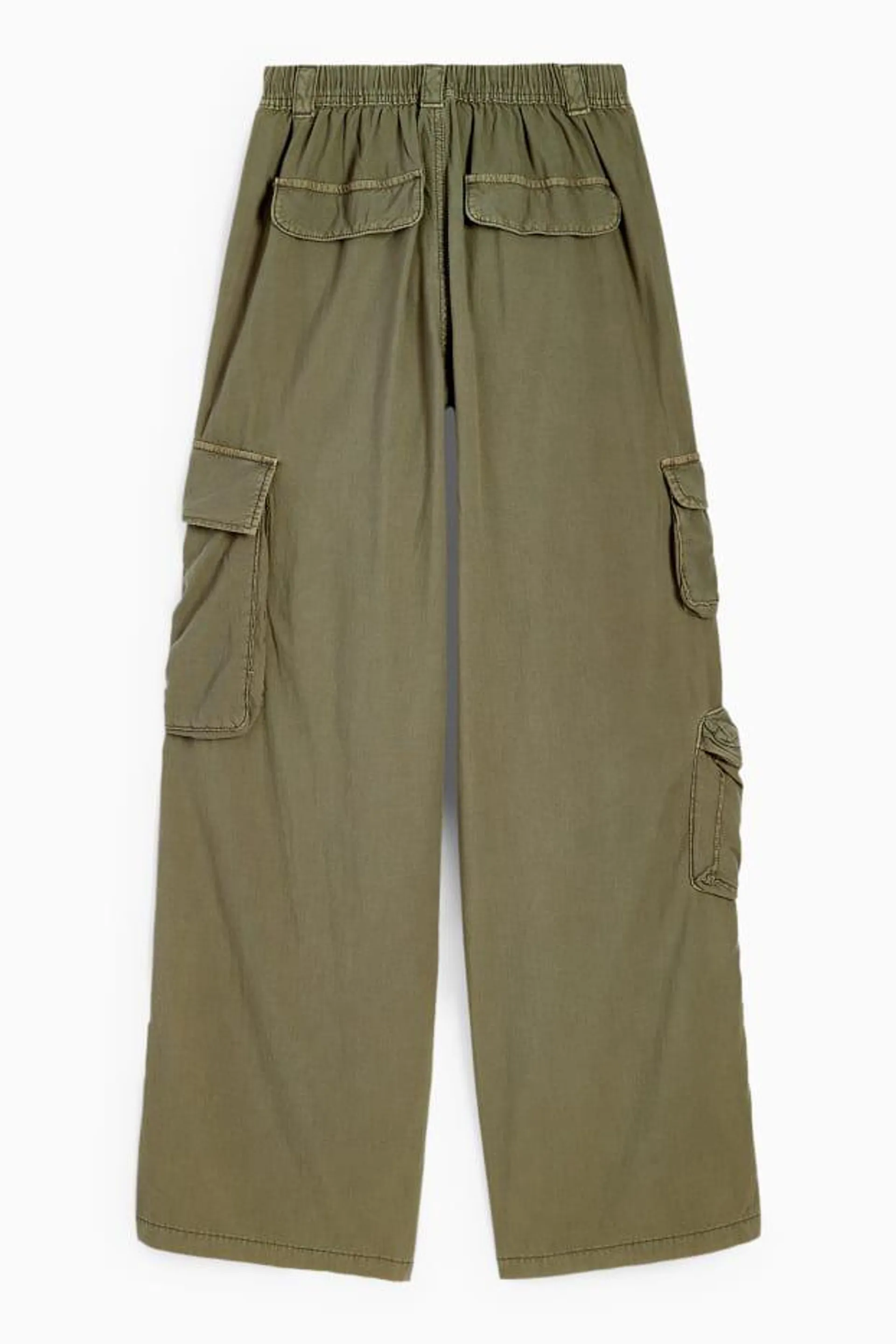 CLOCKHOUSE - cargo trousers - mid-rise waist - wide leg
