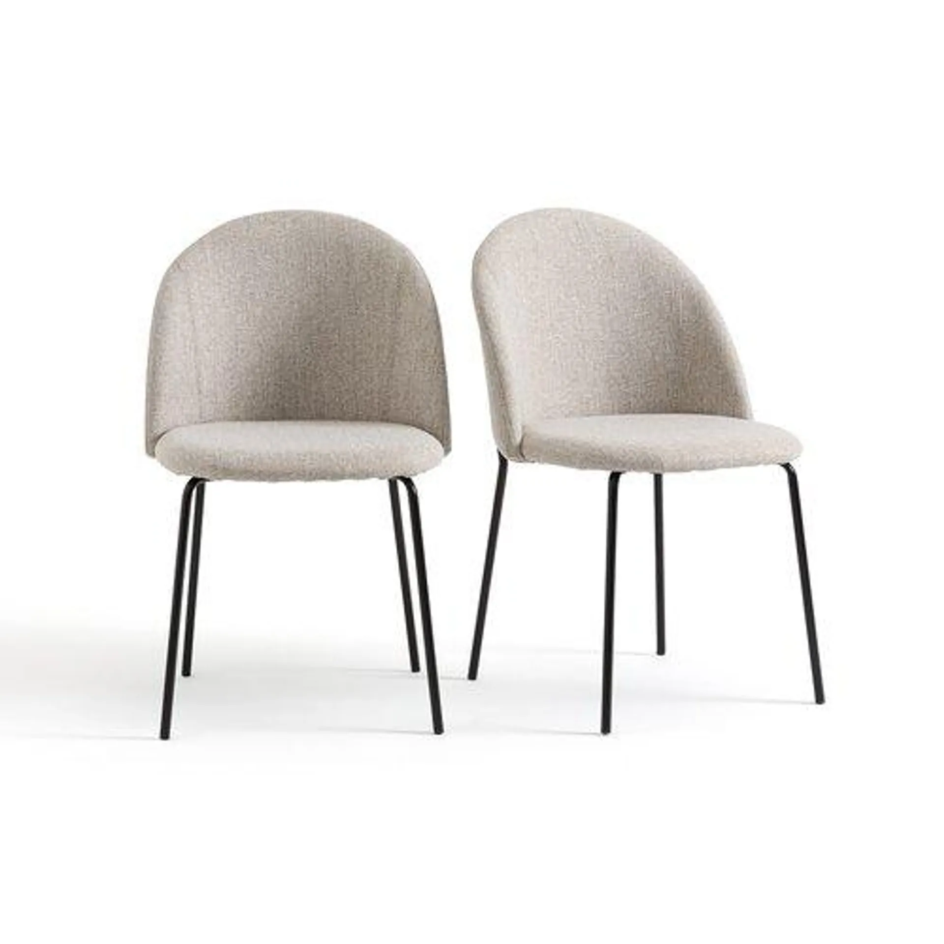 Lot de 2 chaises tissu chiné, Nordie