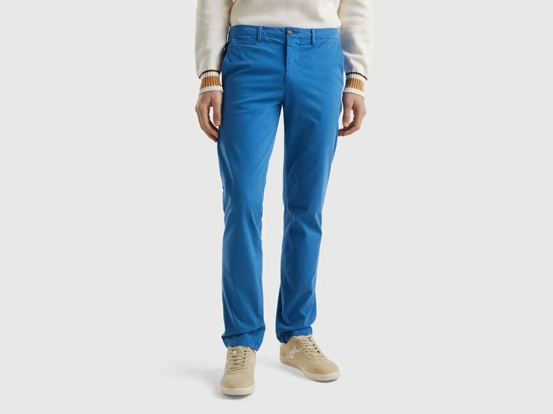 Chino slim bleu