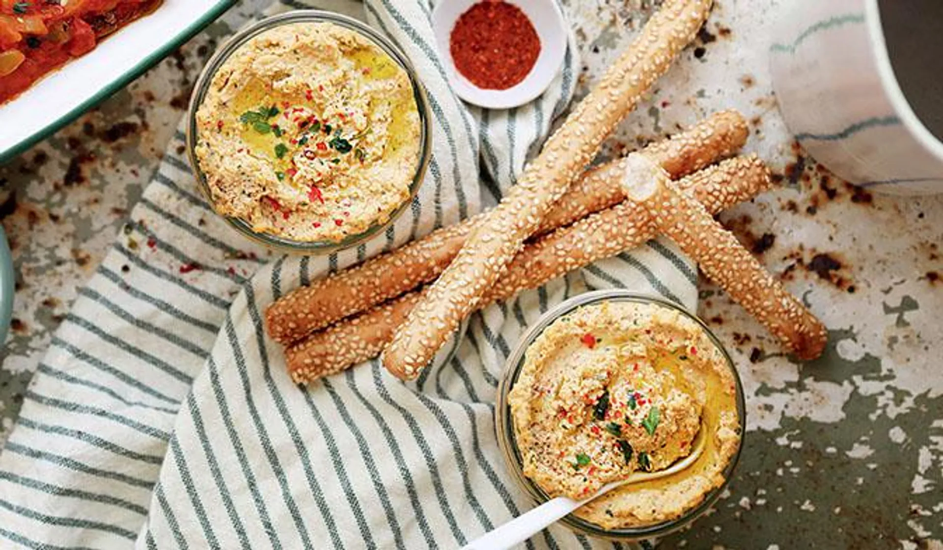 Houmous au piment d'espelette par Maïa Chä @maicha_