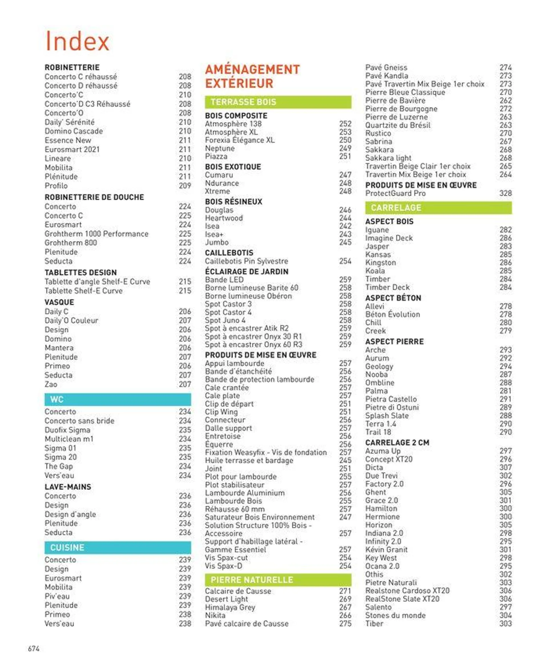 Sélection Intérieur & Extérieur 2024 du 5 avril au 31 décembre 2024 - Catalogue page 674