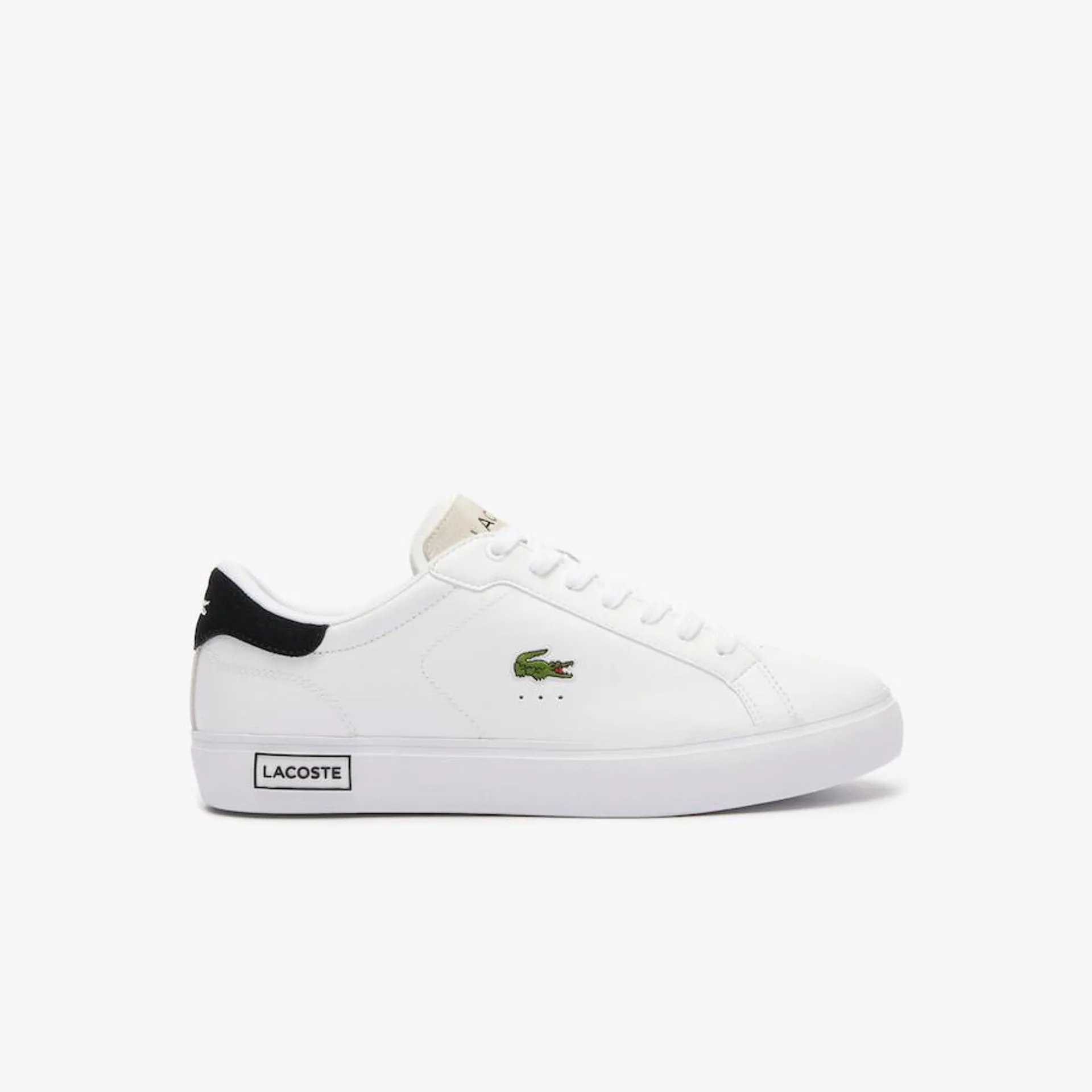 Men's Powercourt Logo Tongue Leather Trainers