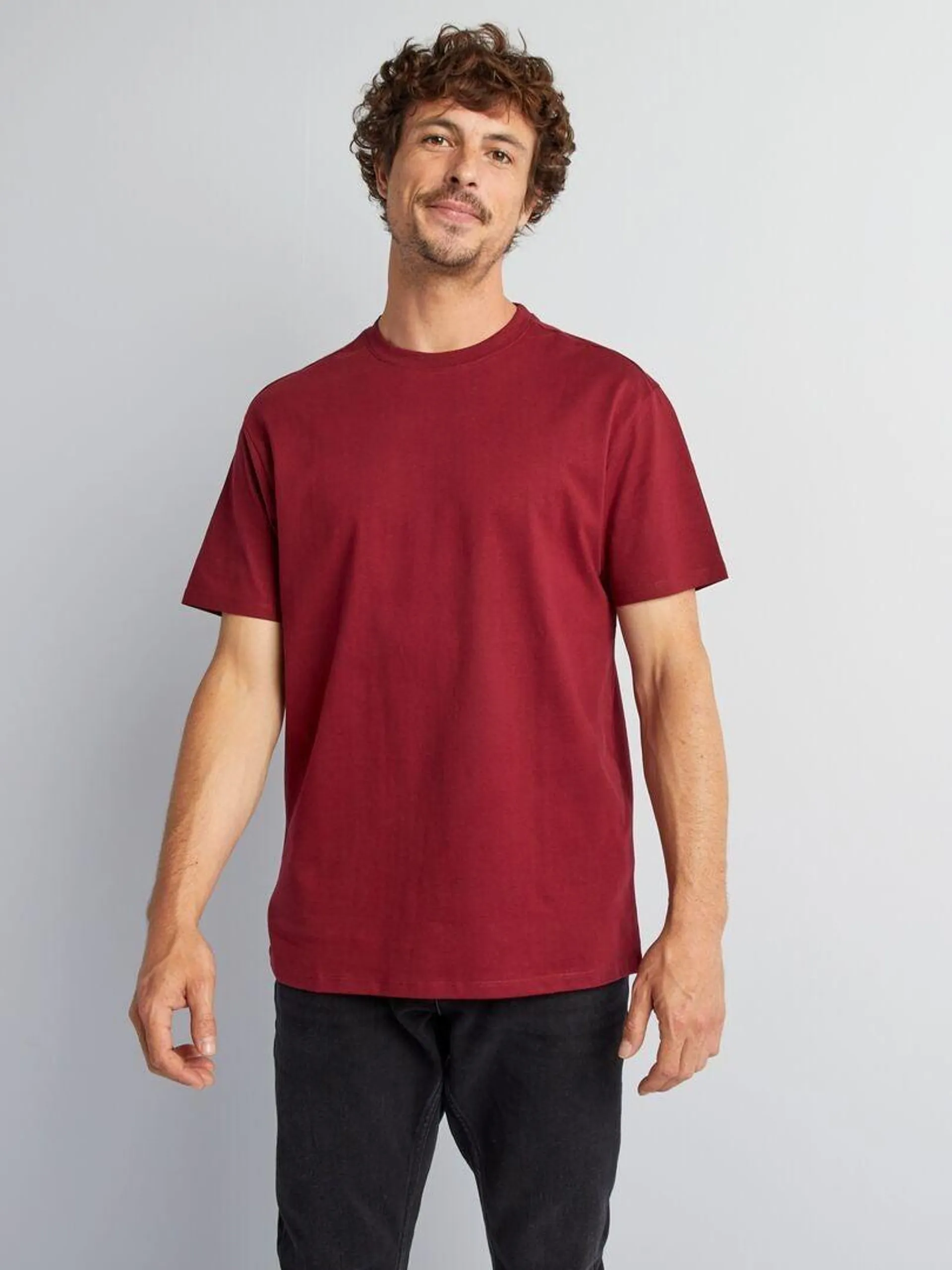 T-shirt à col rond en coton - Tough Cotton™ - Rouge