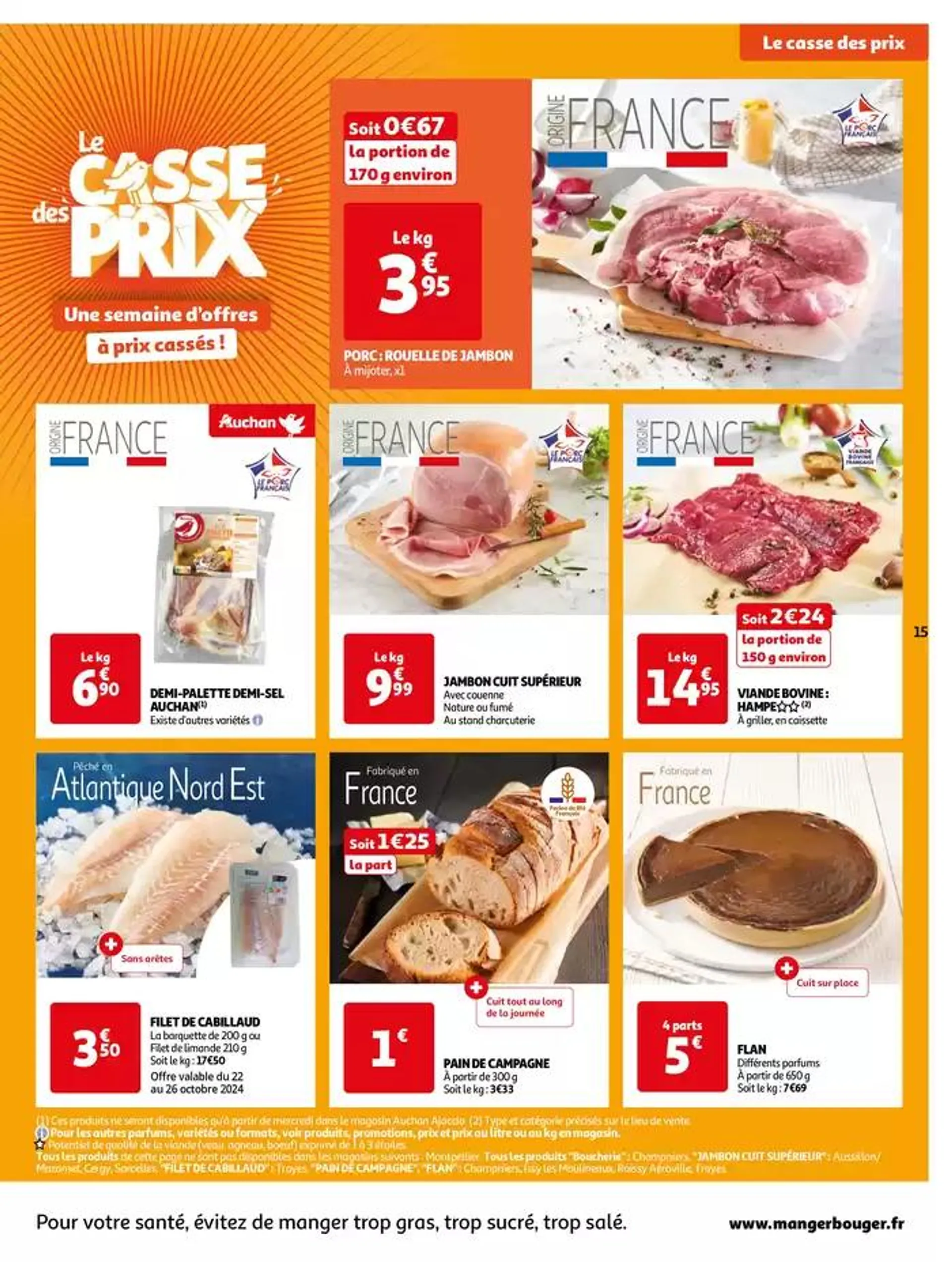 Une semaine d'offres à prix cassés  du 22 octobre au 28 octobre 2024 - Catalogue page 15