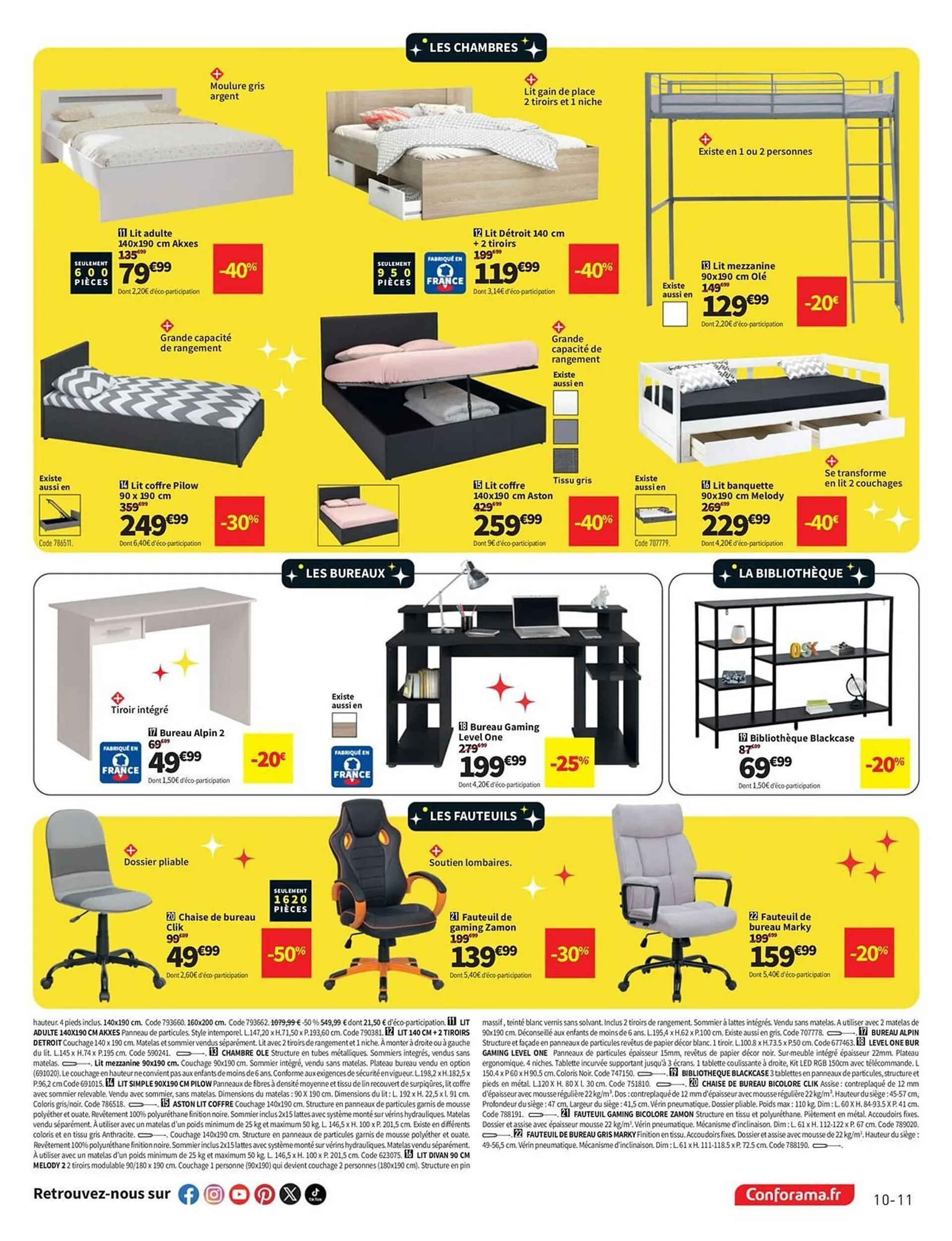 Catalogue Conforama du 19 novembre au 2 décembre 2024 - Catalogue page 11