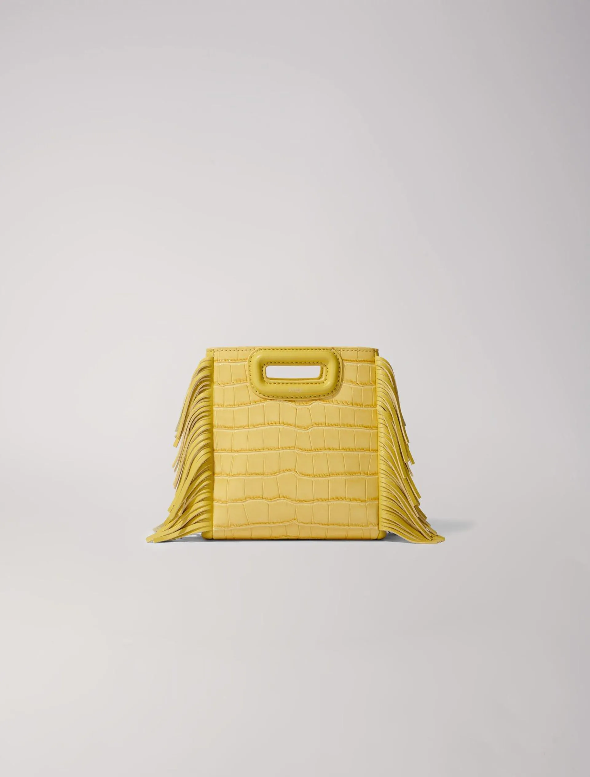 Sac M Mini en cuir effet croco